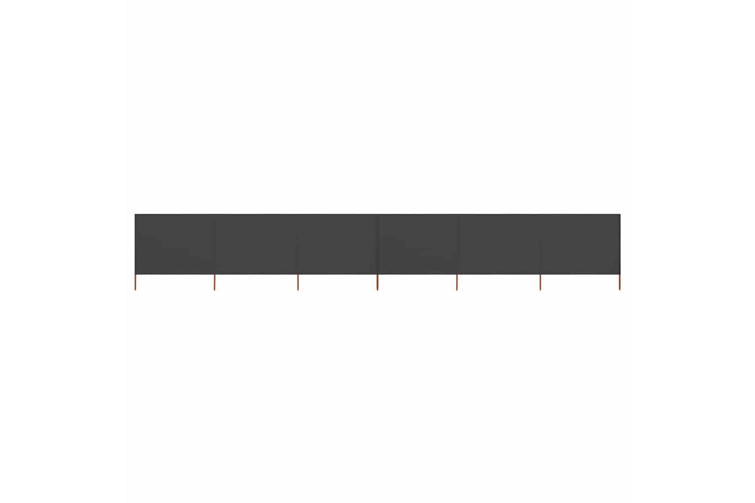 vidaXL 47176 6-panel Wind Screen Fabric 800x120cm Anthracite