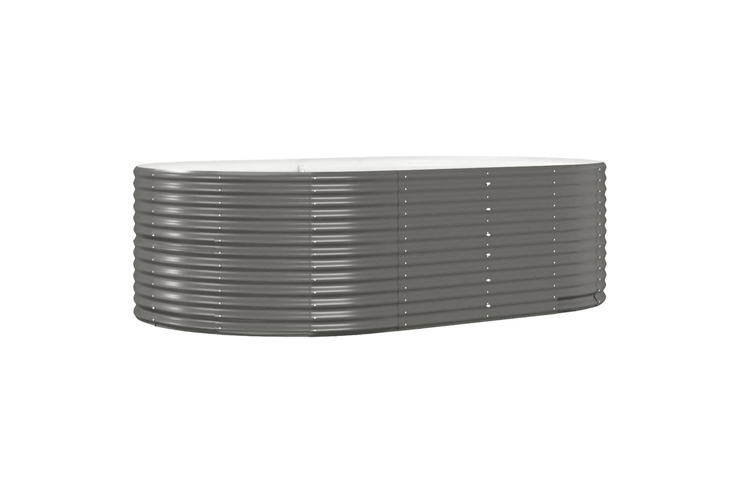 vidaXL 319094 Garden Raised Bed Grey 212x140x68cm Powder-coated Steel