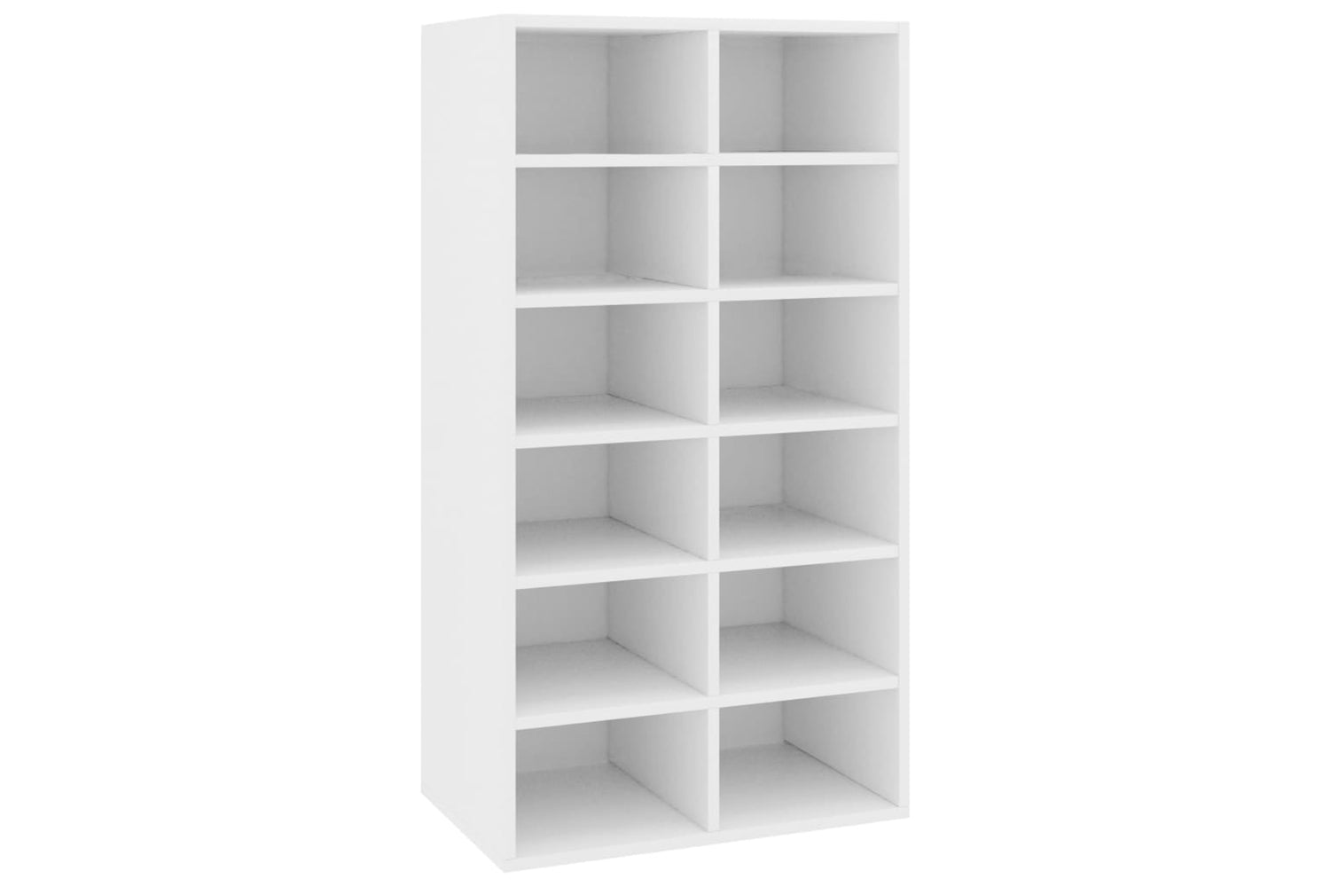 vidaXL 800396 Shoe Rack White 54x34x100.5cm Engineered Wood
