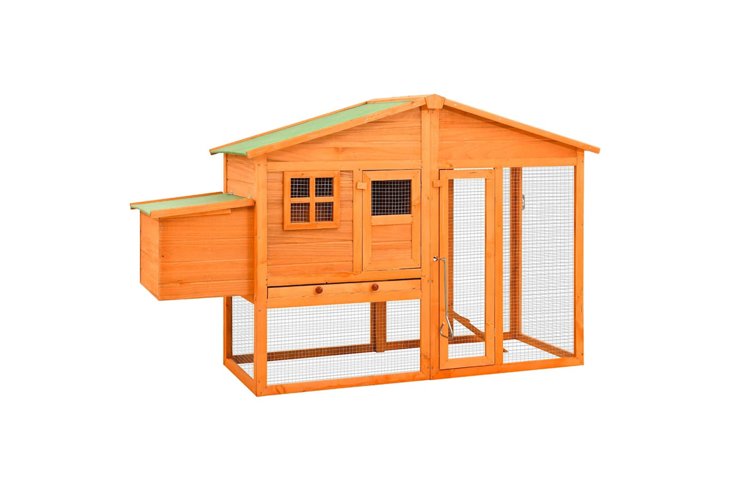 Vidaxl 170864 Chicken Coop With Nest Box Solid Fir Wood
