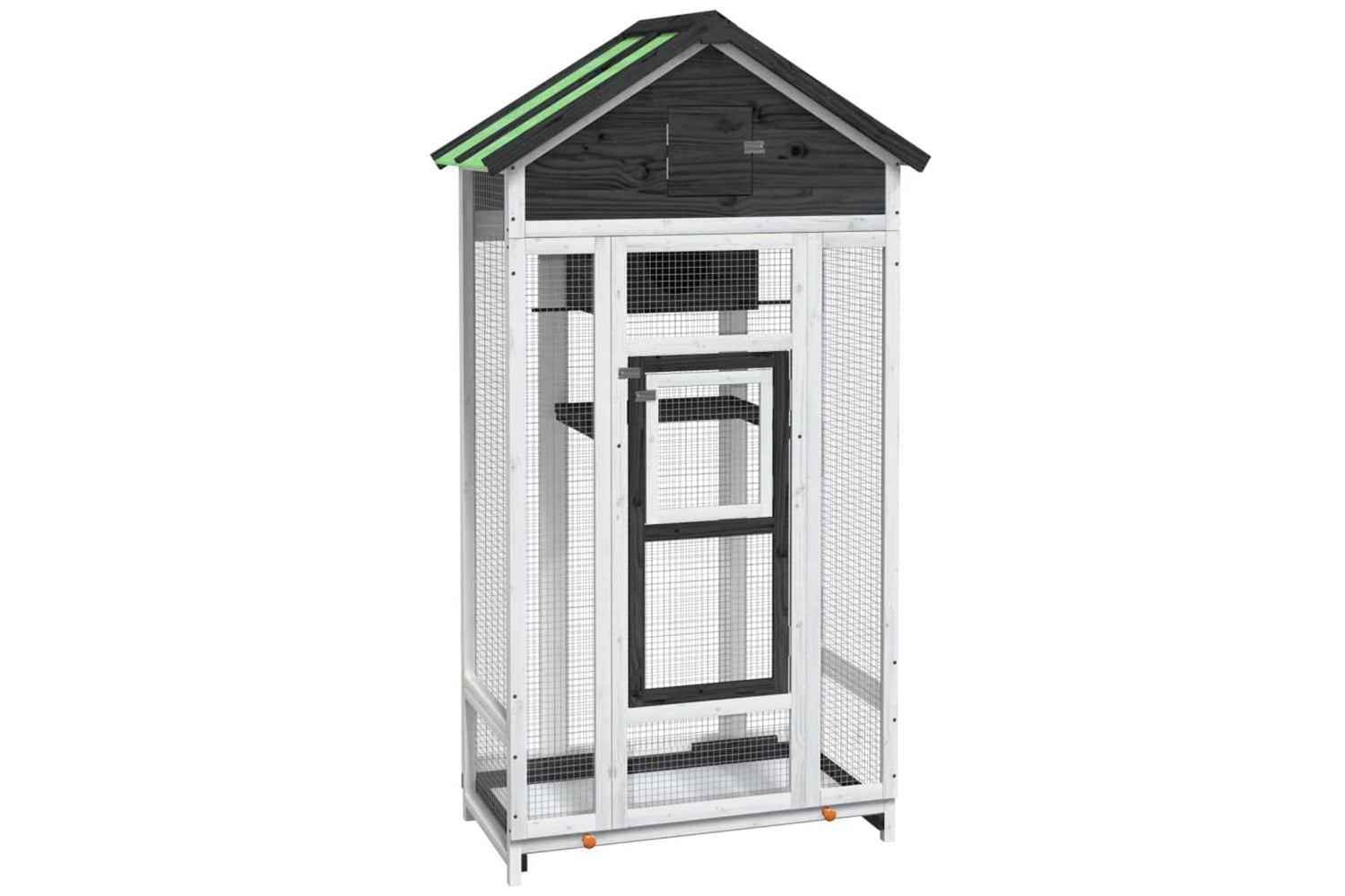 vidaXL 172253 Bird House Grey 91.5x53x170cm Solid Wood Pine