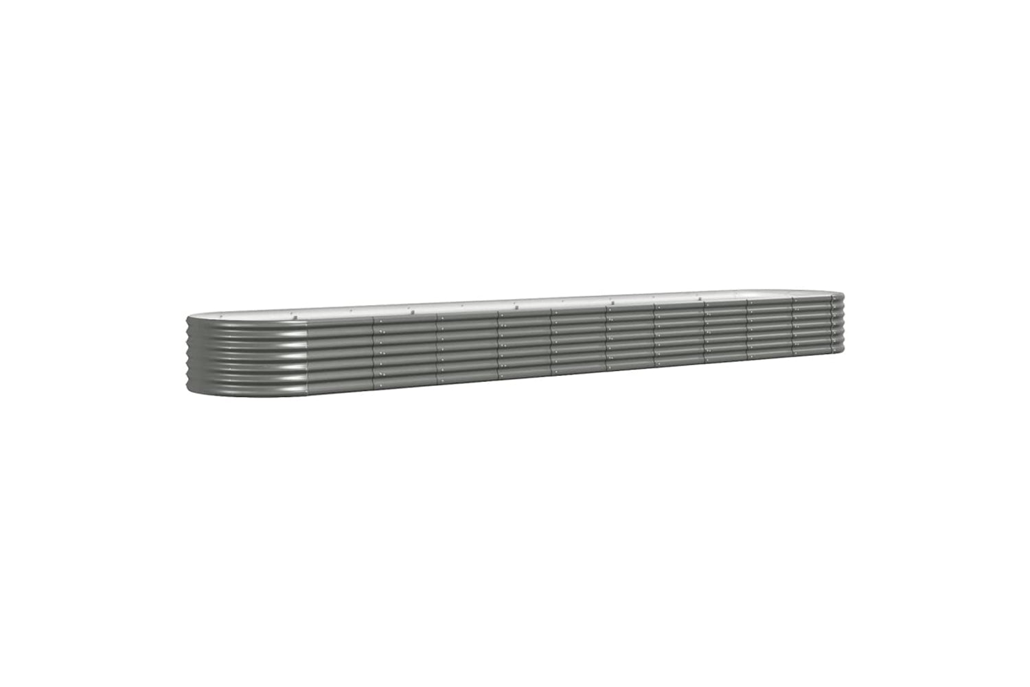 vidaXL 318934 Garden Raised Bed Powder-coated Steel 440x80x36cm Grey