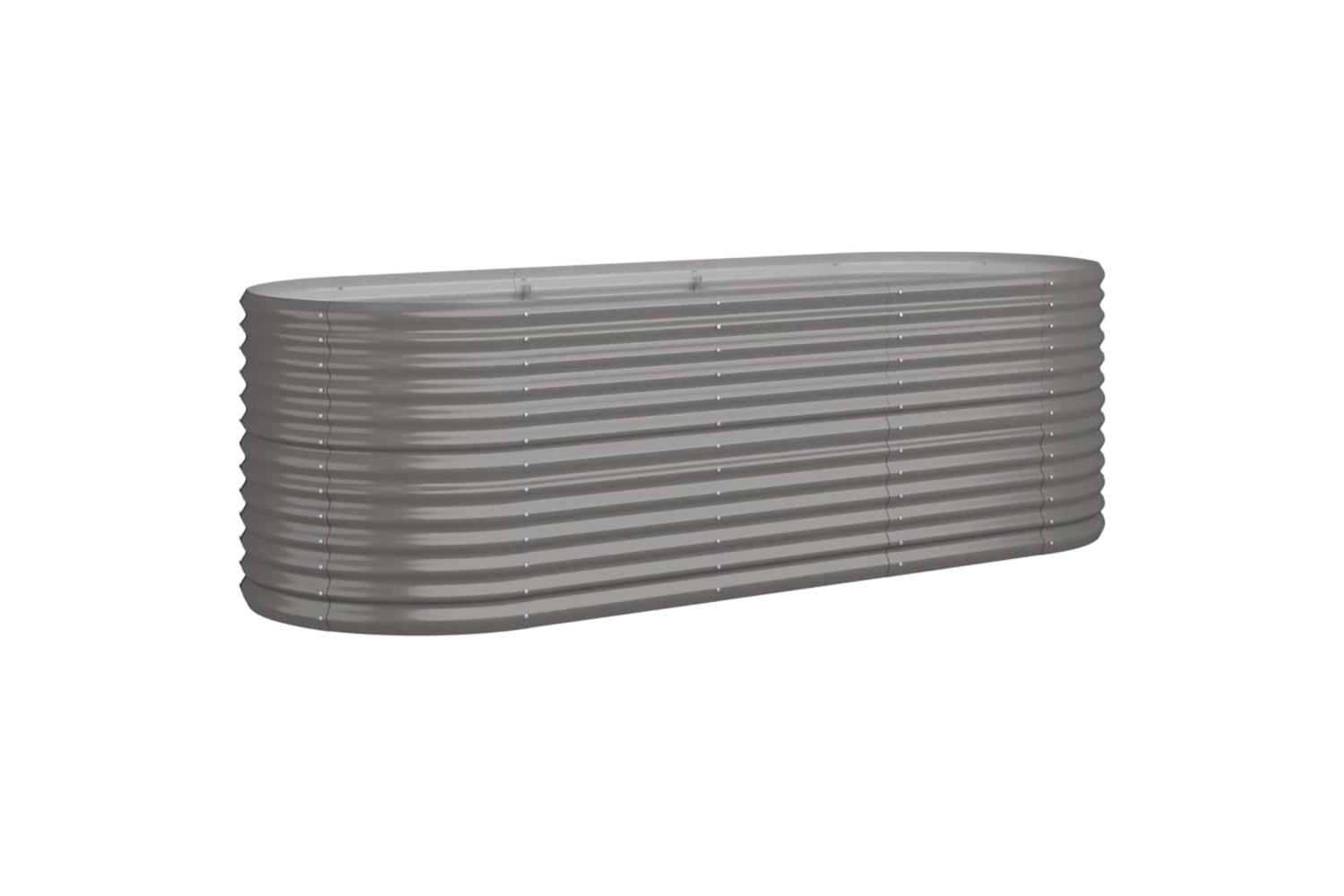 vidaXL 318954 Garden Raised Bed Powder-coated Steel 224x80x68cm Grey