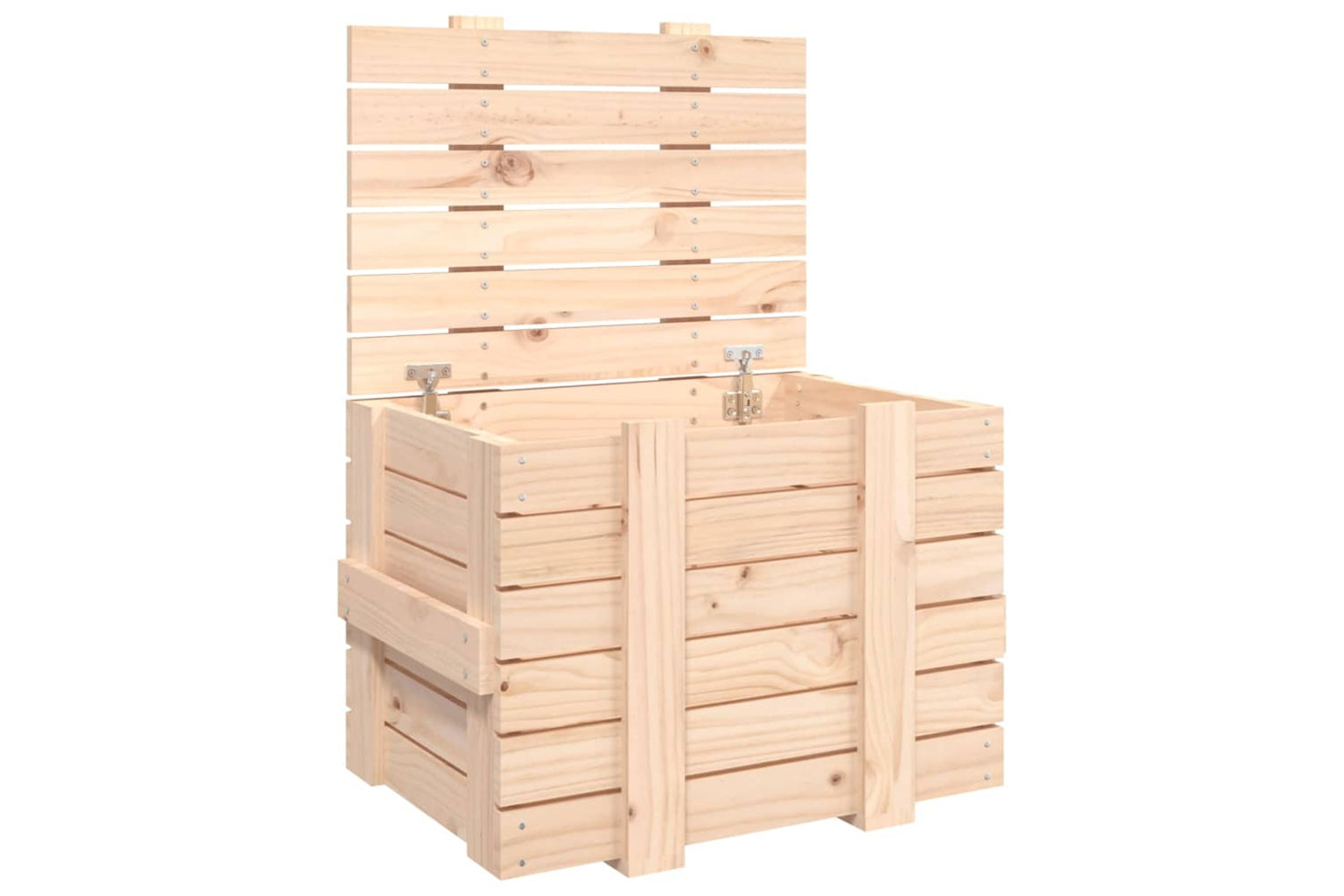 vidaXL 824993 Storage Box 58x40.5x42cm Solid Wood Pine