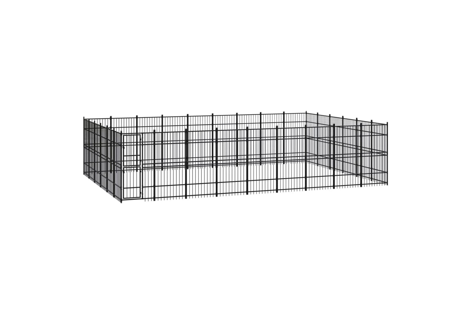 Vidaxl 3097998 Outdoor Dog Kennel Steel 49.77 M2