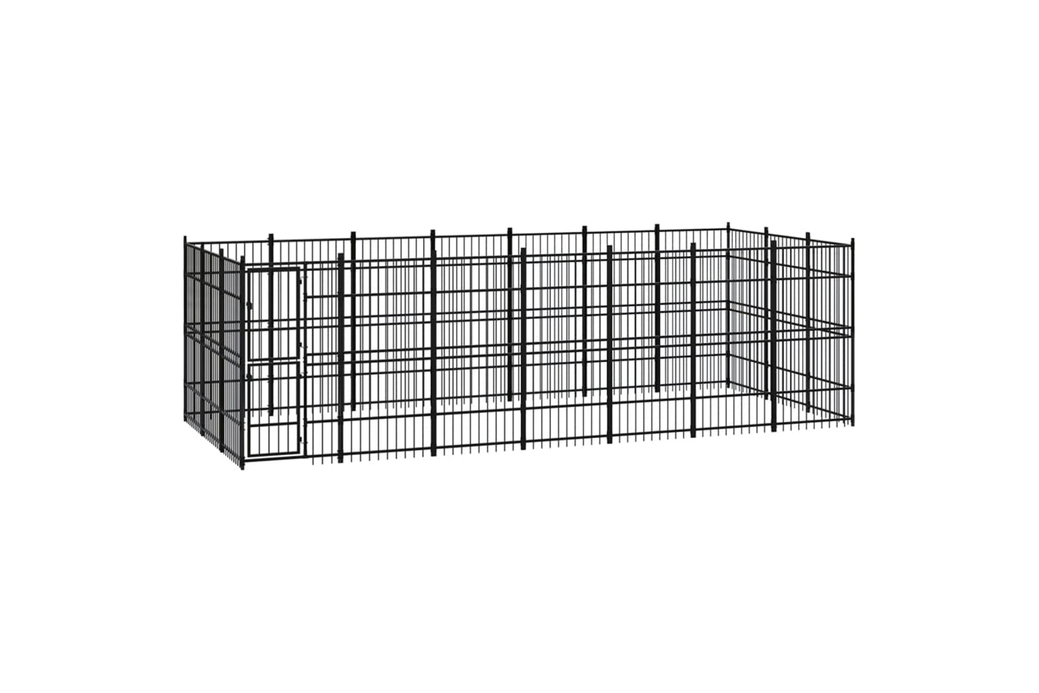 Vidaxl 3097978 Outdoor Dog Kennel Steel 19.35 M2