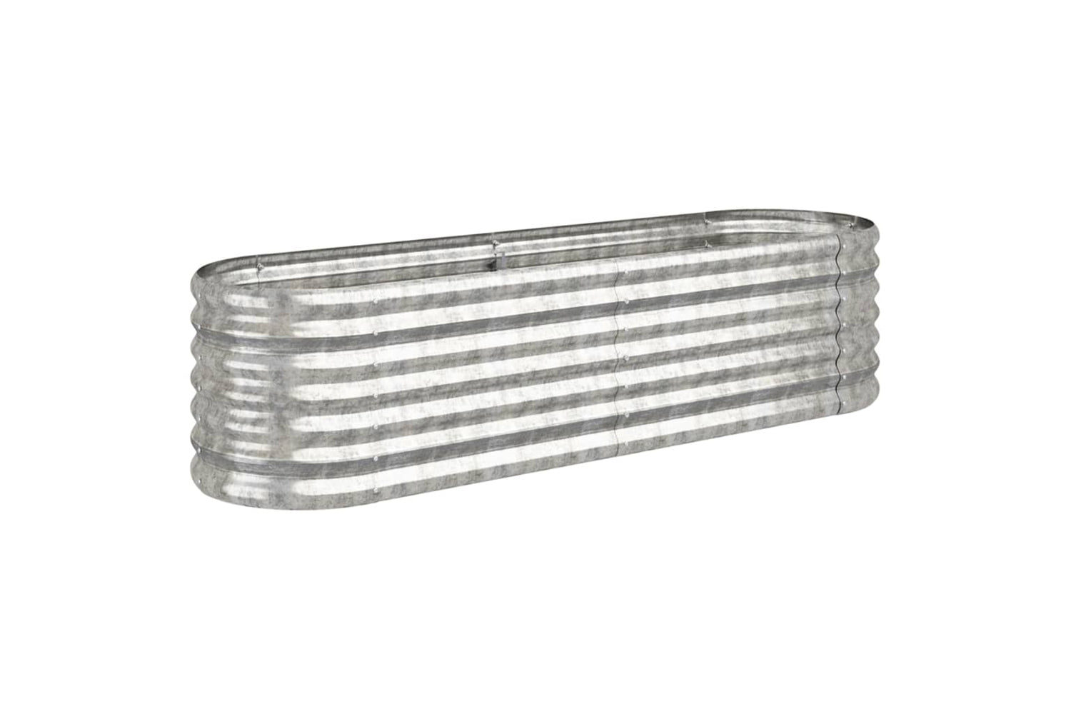 vidaXL 318872 Garden Raised Bed Powder-coated Steel 152x40x36cm Silver