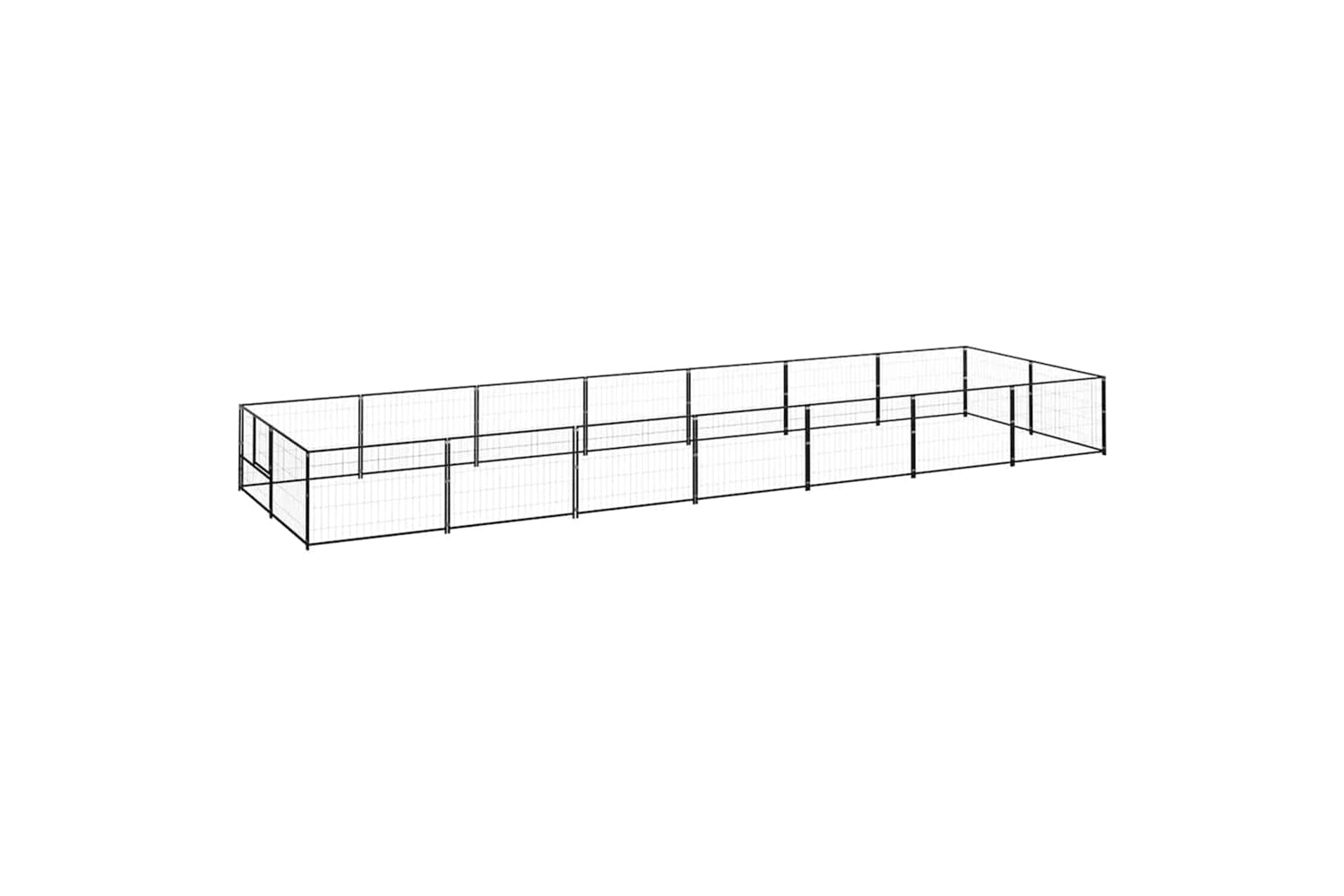 Vidaxl 3082114 Dog Kennel Black 14 M2 Steel