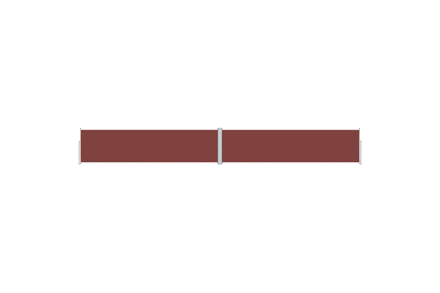 vidaXL Retractable Side Awning Brown 160x1200cm