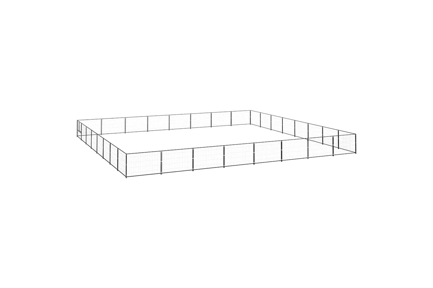 Vidaxl 3082187 Dog Kennel Black 64 M2 Steel