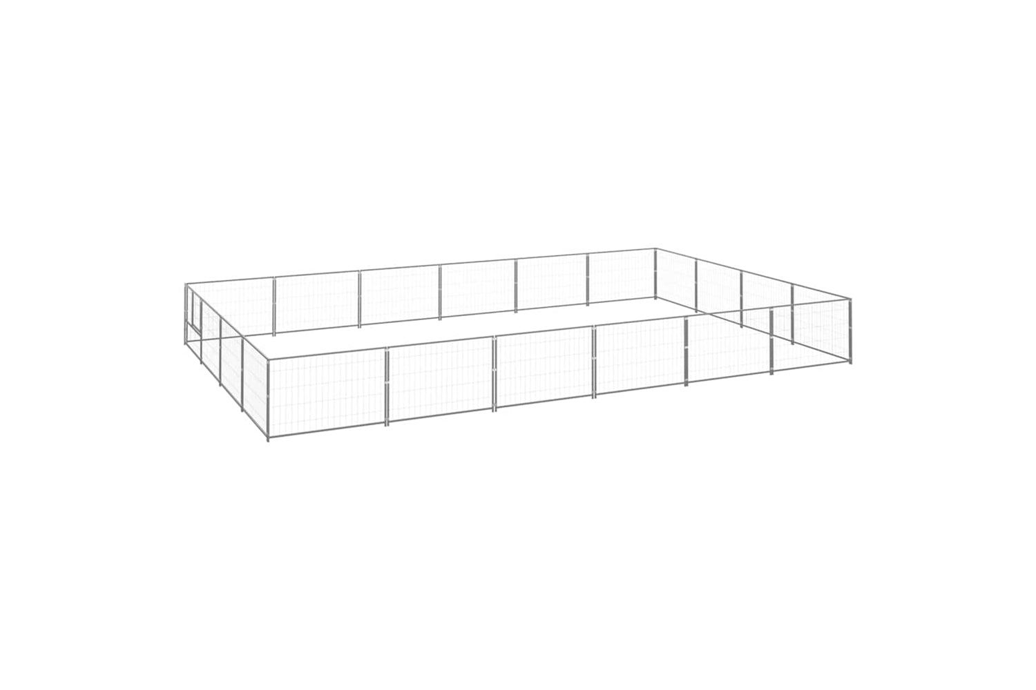 Vidaxl 3082152 Dog Kennel Silver 24 M2 Steel