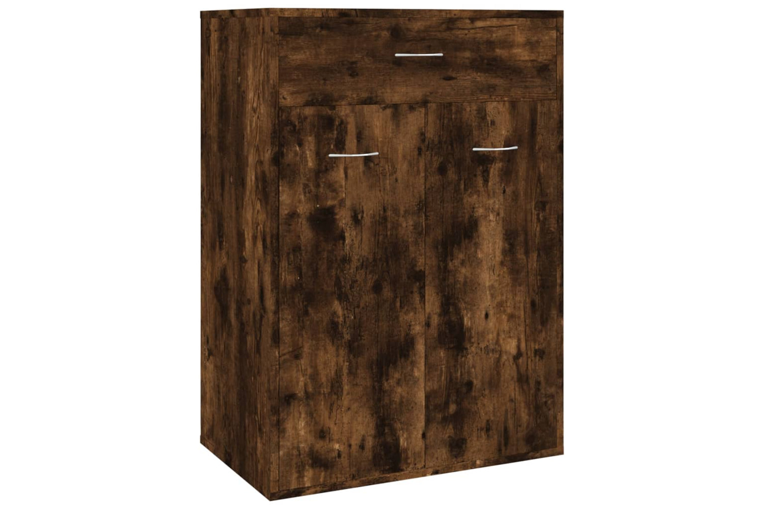 vidaXL 815417 Shoe Cabinet Smoked Oak 60x35x84cm Engineered Wood