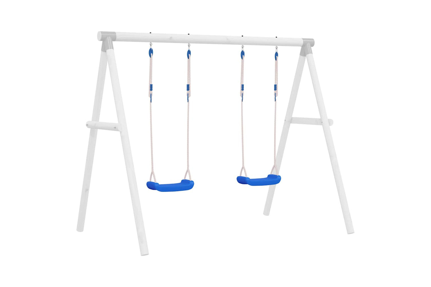 Vidaxl Swing Seats With Ropes 2 Pcs Blue 37x15 Cm Polyethene