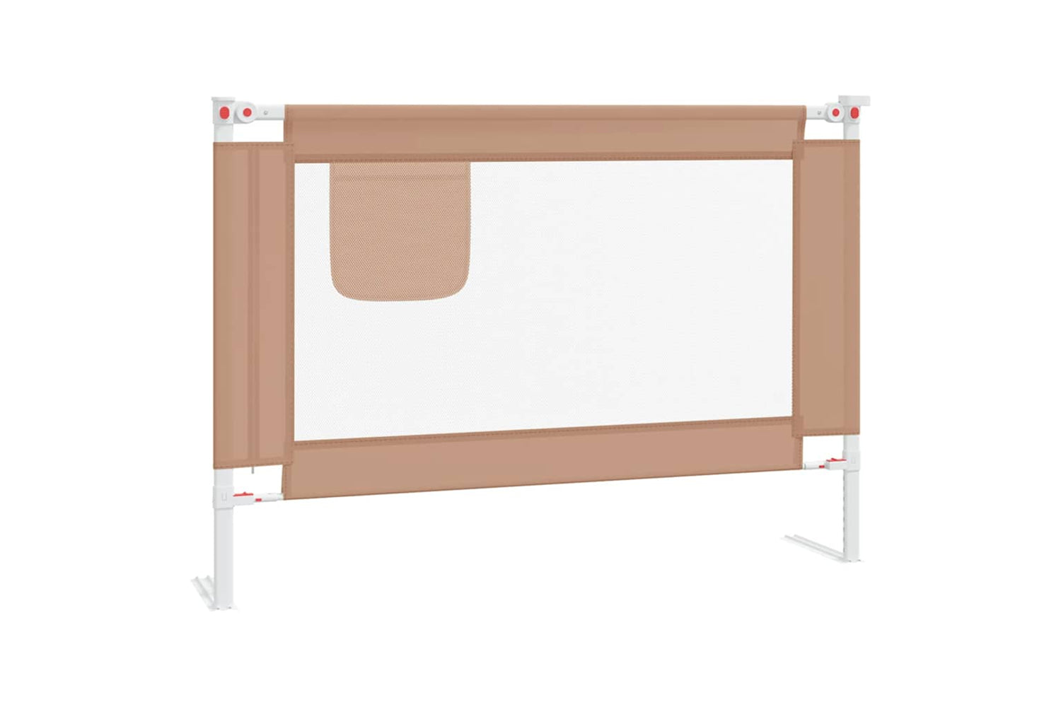 Vidaxl Toddler Safety Bed Rail Taupe 90x25 Cm Fabric