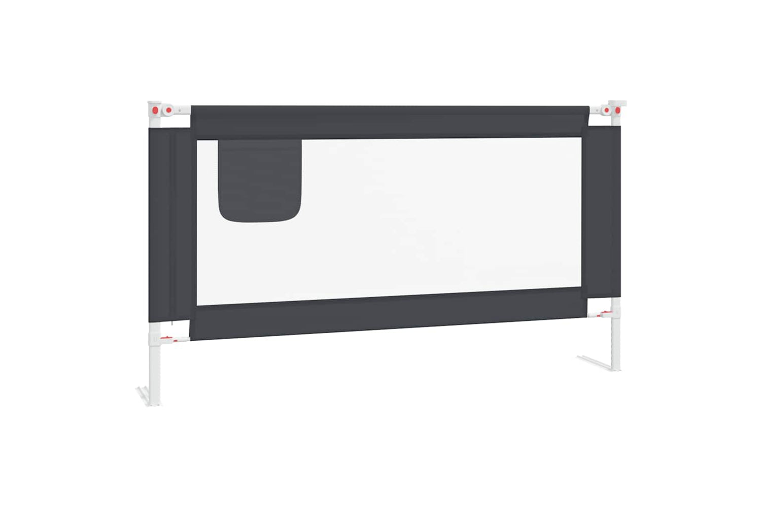 Vidaxl Toddler Safety Bed Rail Dark Grey 150x25 Cm Fabric