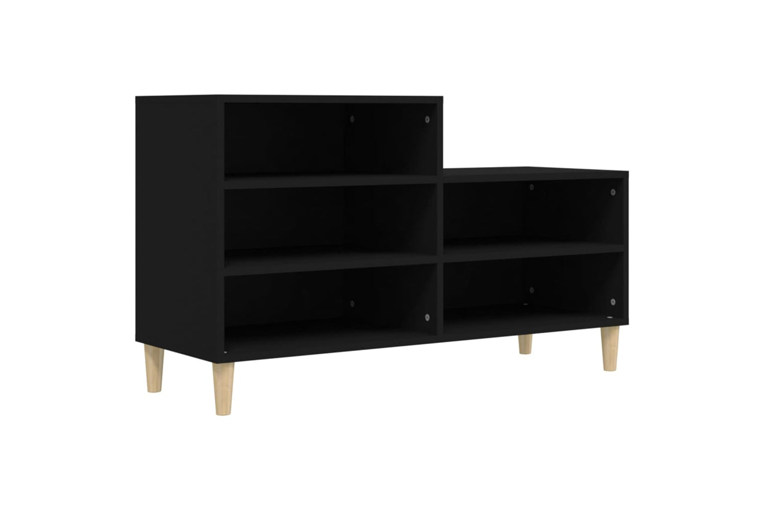 vidaXL 819725 Shoe Cabinet Black 102x36x60cm Engineered Wood