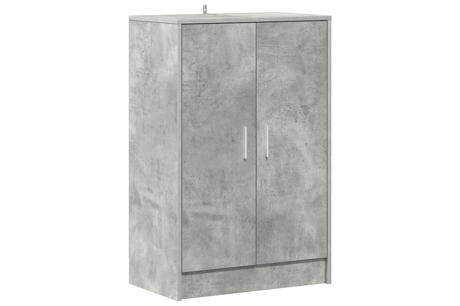 vidaXL Shoe Cabinet Concrete Grey 60x35x92cm Engineered Wood