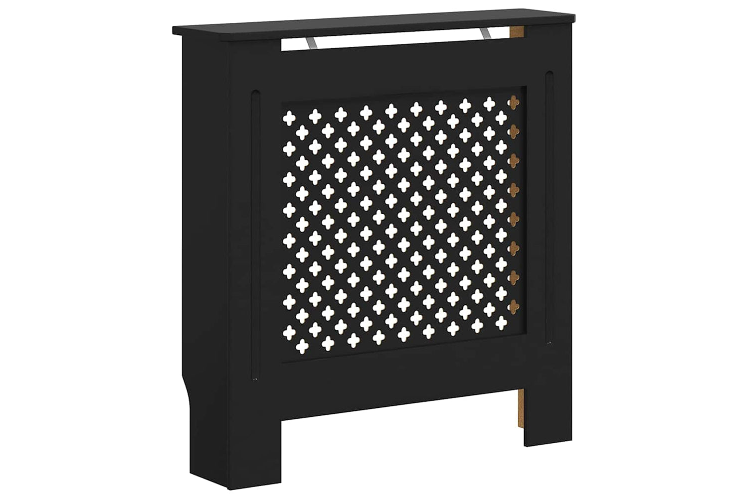 vidaXL Mdf Radiator Cover Black 78cm
