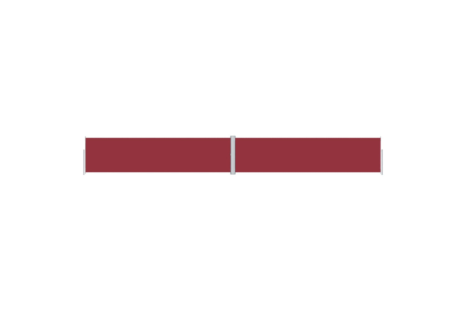 vidaXL Retractable Side Awning Red 160x1200cm