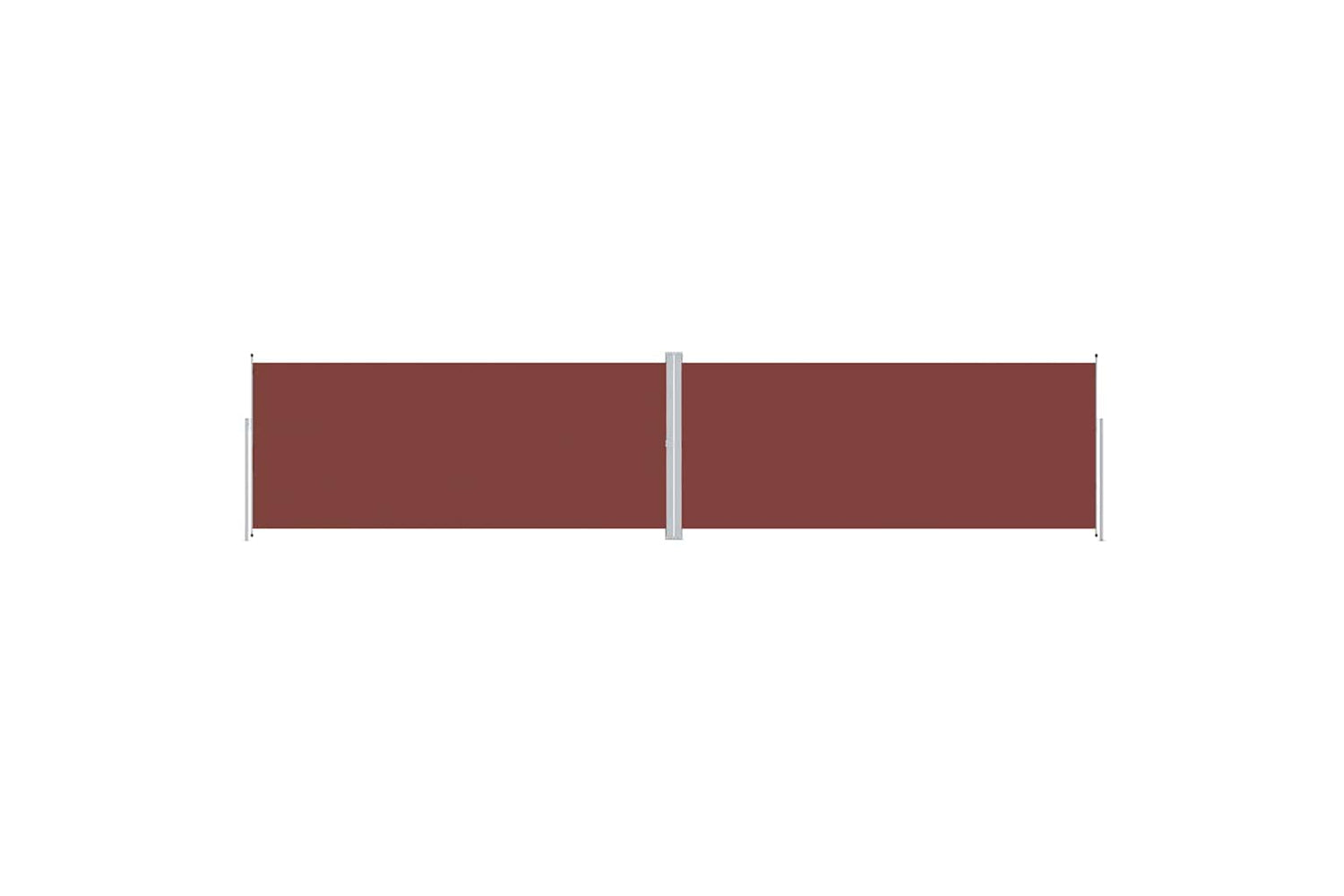 vidaXL 318051 Retractable Side Awning Brown 220x1000cm