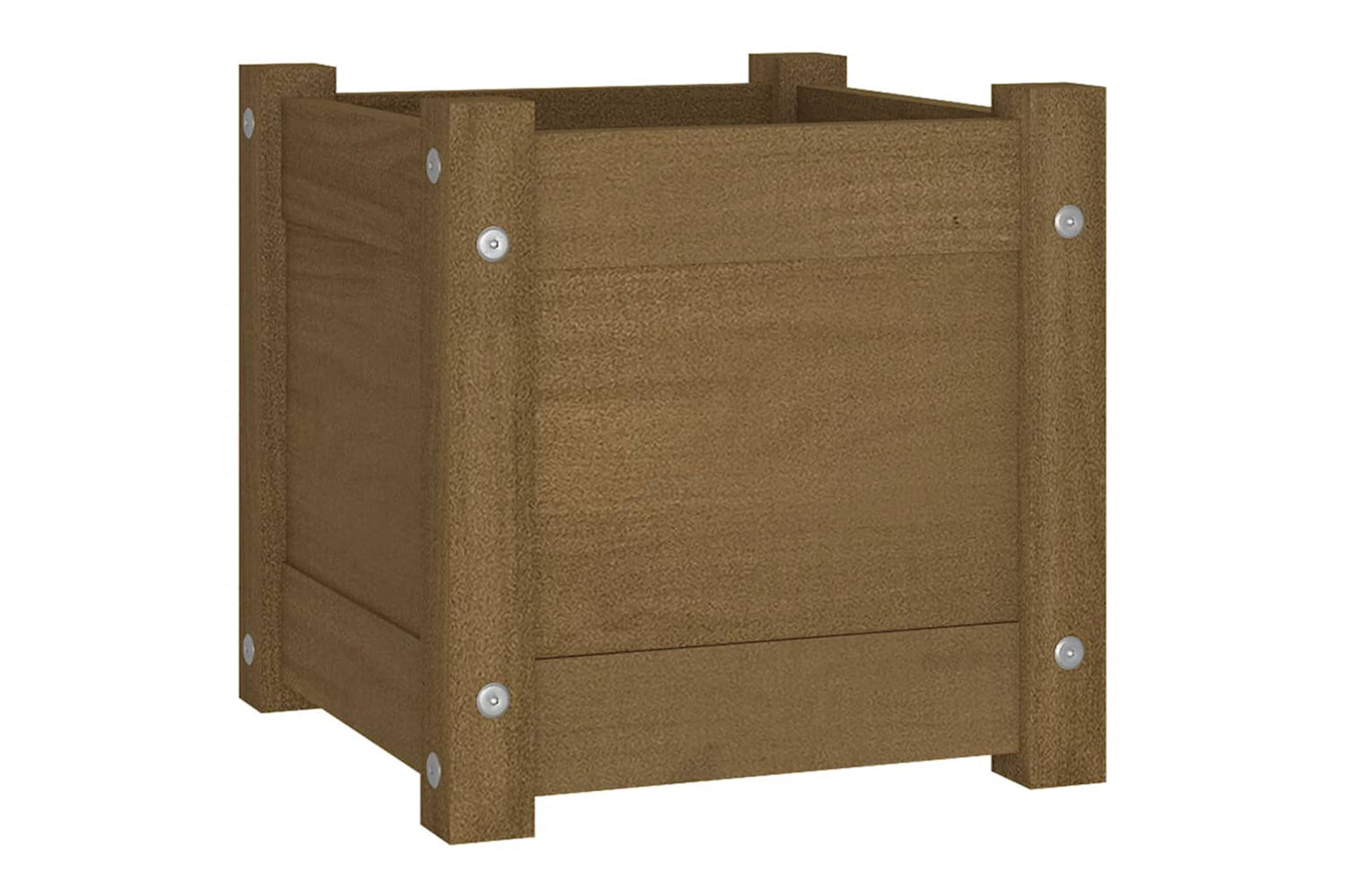 vidaXL 810528 Garden Planter Honey Brown 31x31x31cm Solid Pinewood
