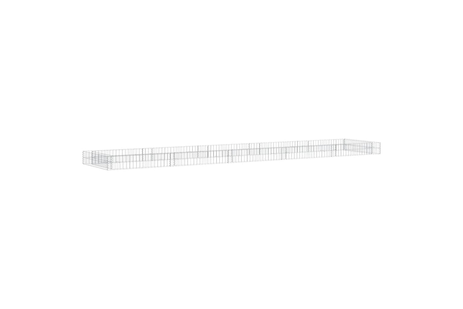 vidaXL 151315 Gabion Raised Bed Galvanised Steel 500x100x20cm