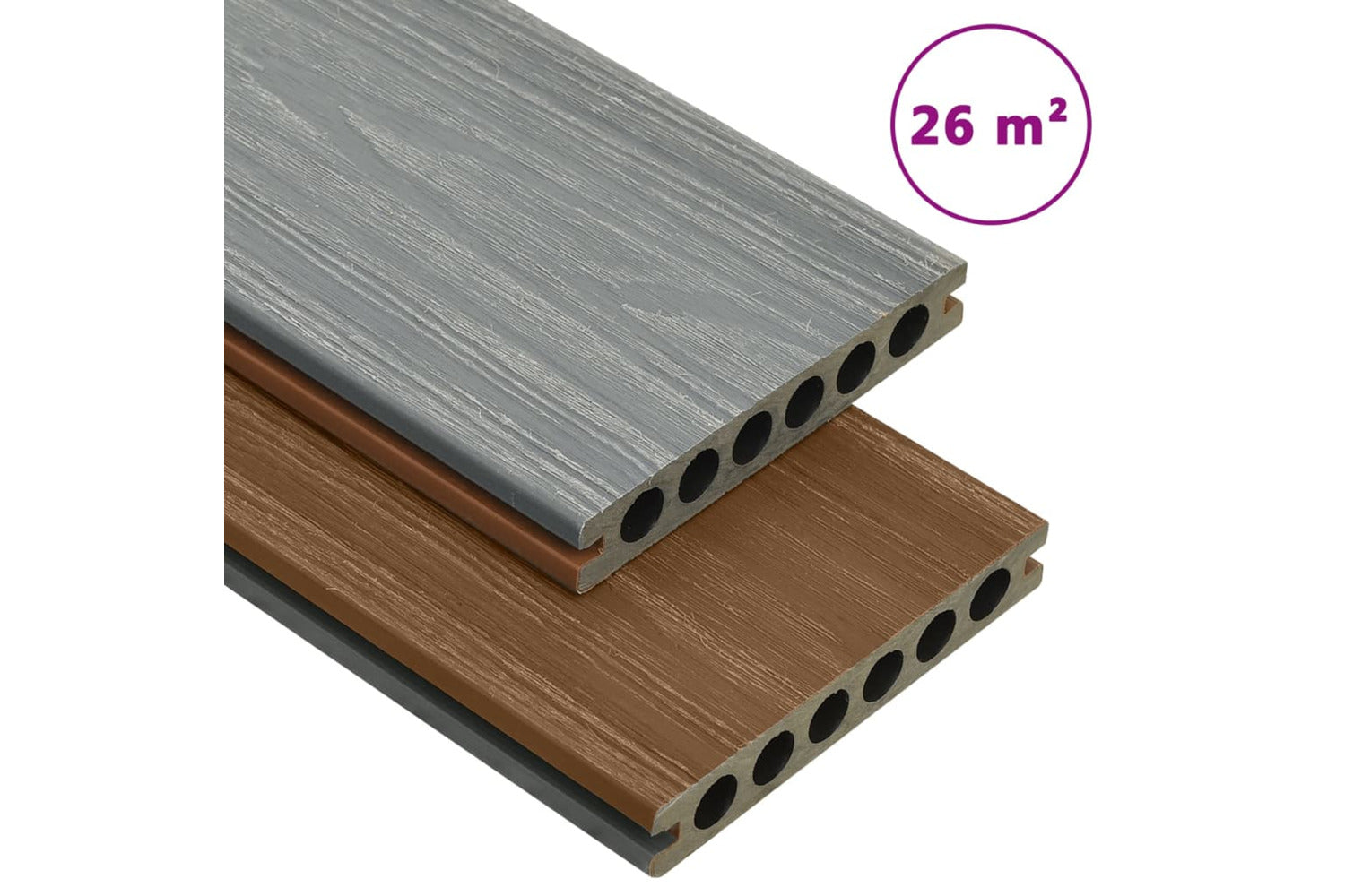 Vidaxl 3070466 Wpc Decking Boards With Accessories Brown And-2