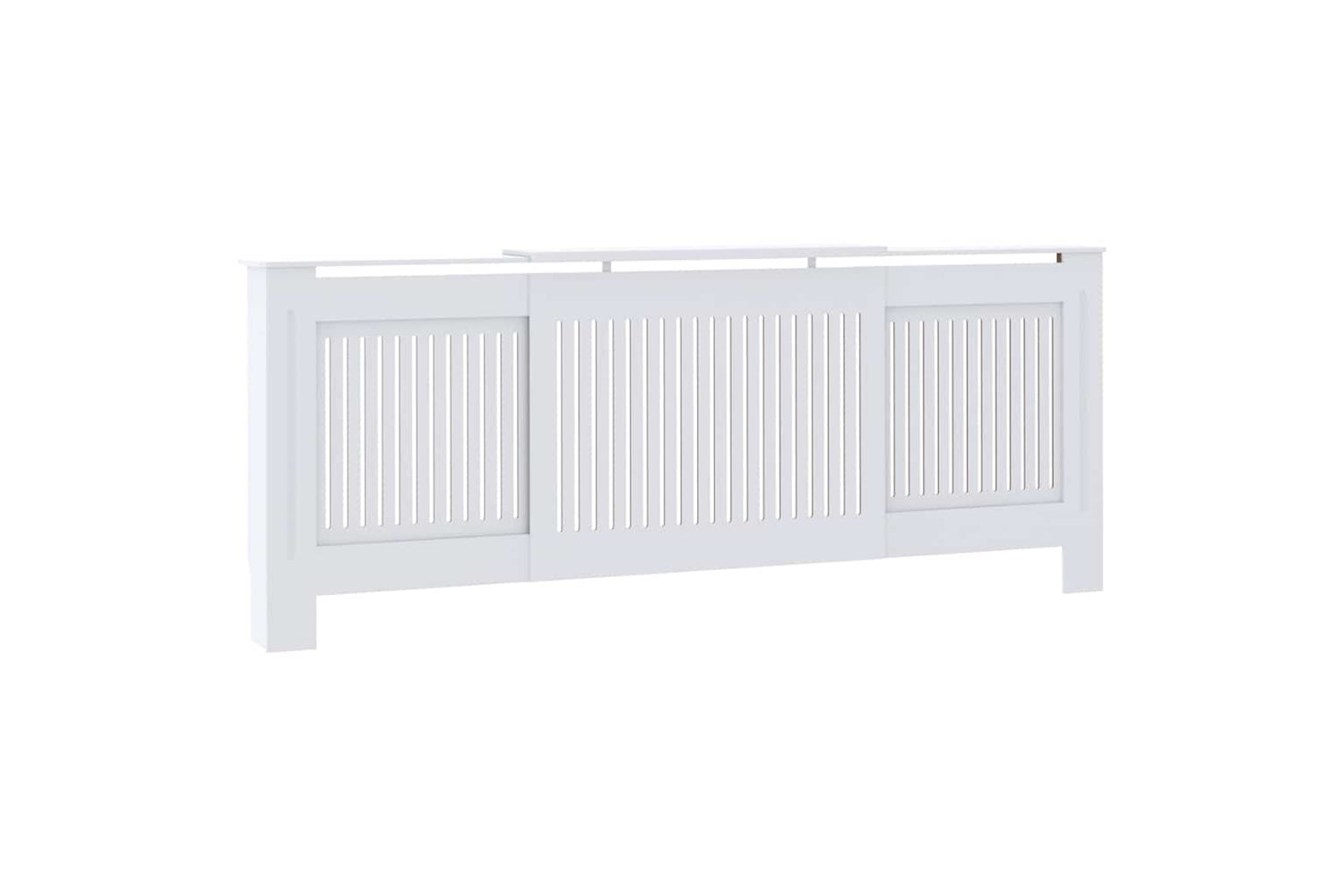 vidaXL Mdf Radiator Cover White 205cm