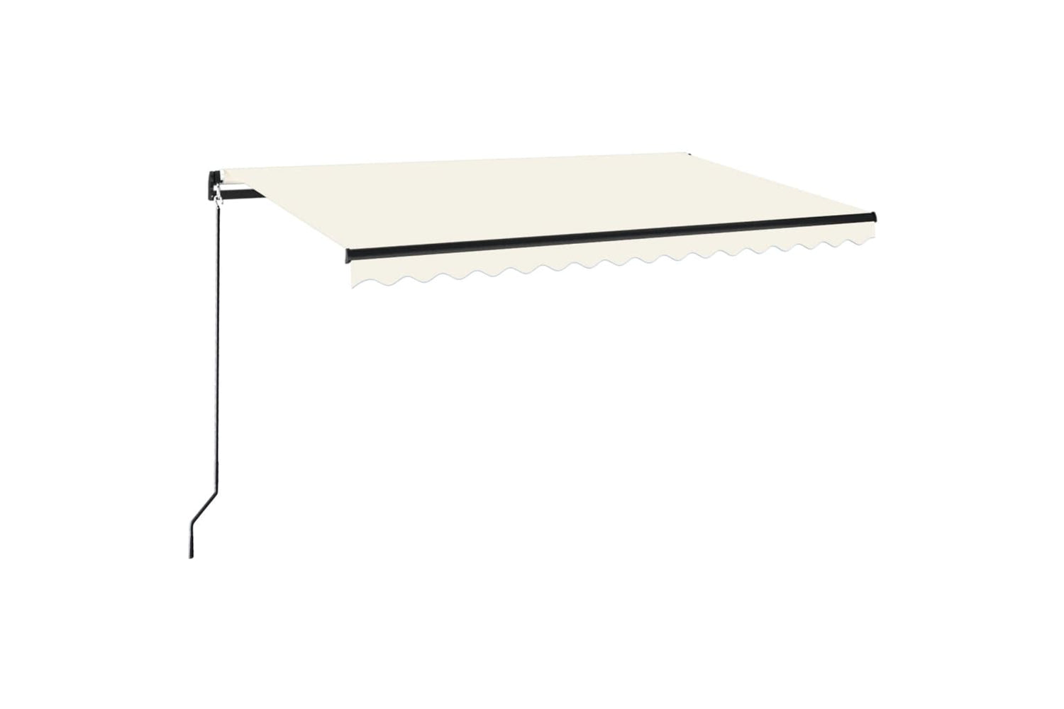 vidaXL 3069197 Manual Retractable Awning 450x350cm Cream