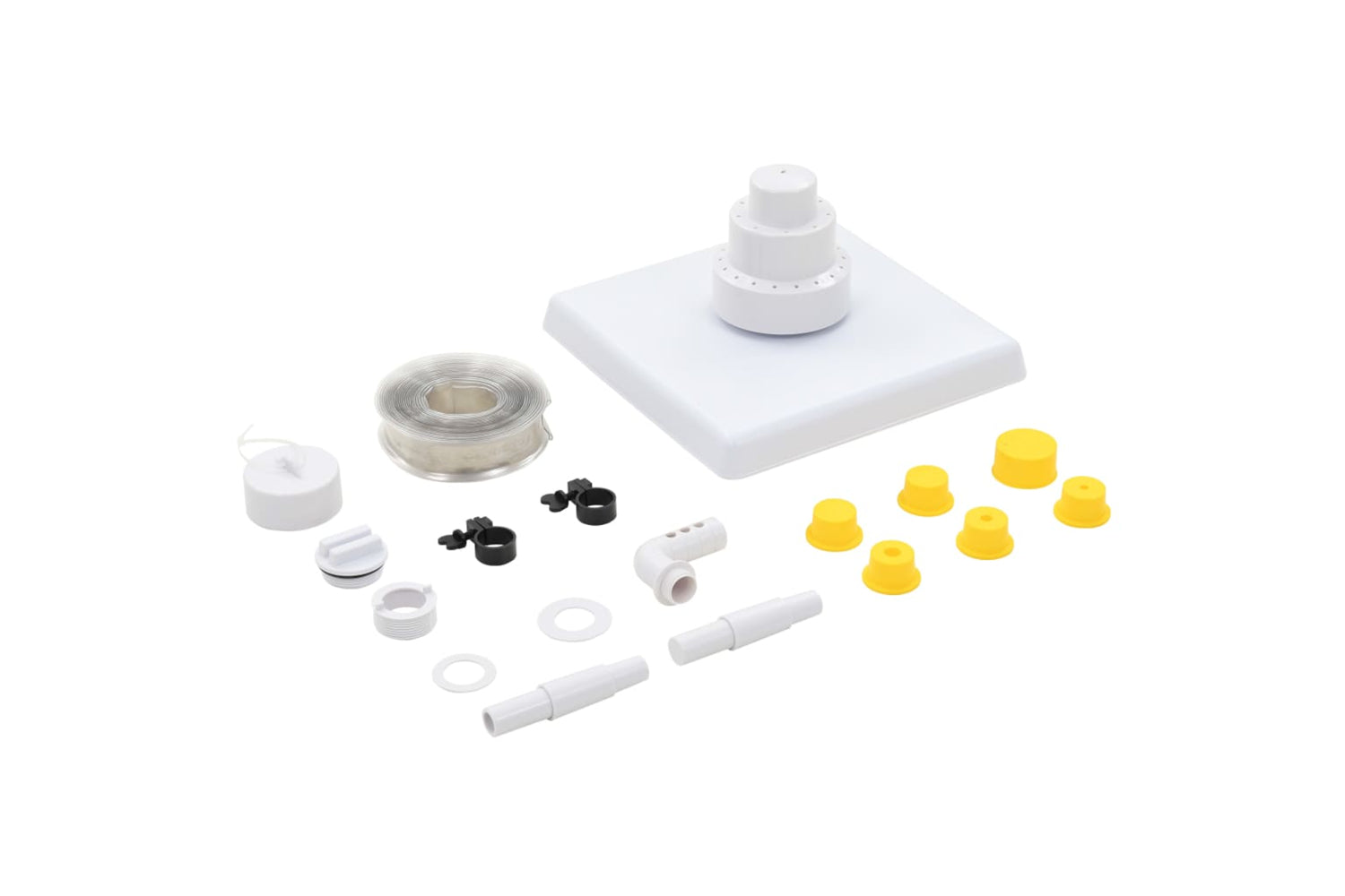 Vidaxl 91743 13 Piece Pool Grecian Fountain White