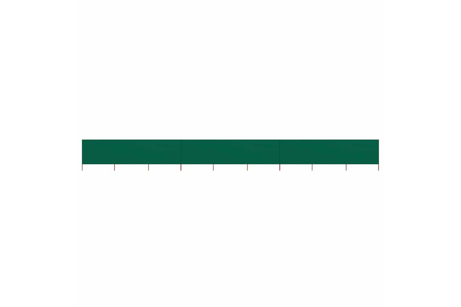 vidaXL 47193 9-panel Wind Screen Fabric 1200x120cm Green