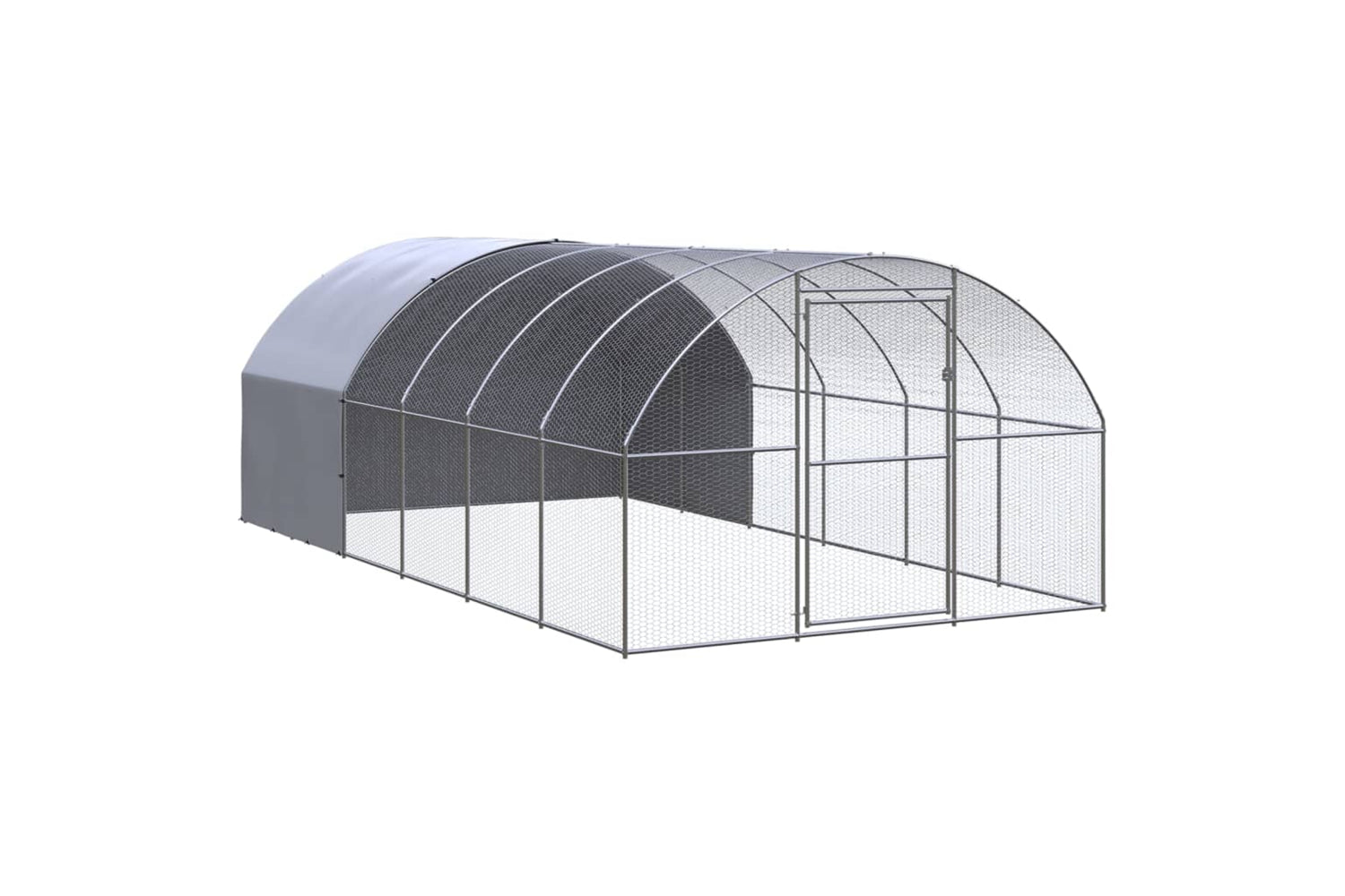 Vidaxl 3095474 Outdoor Chicken Coop 3x6x2 M Galvanised Steel