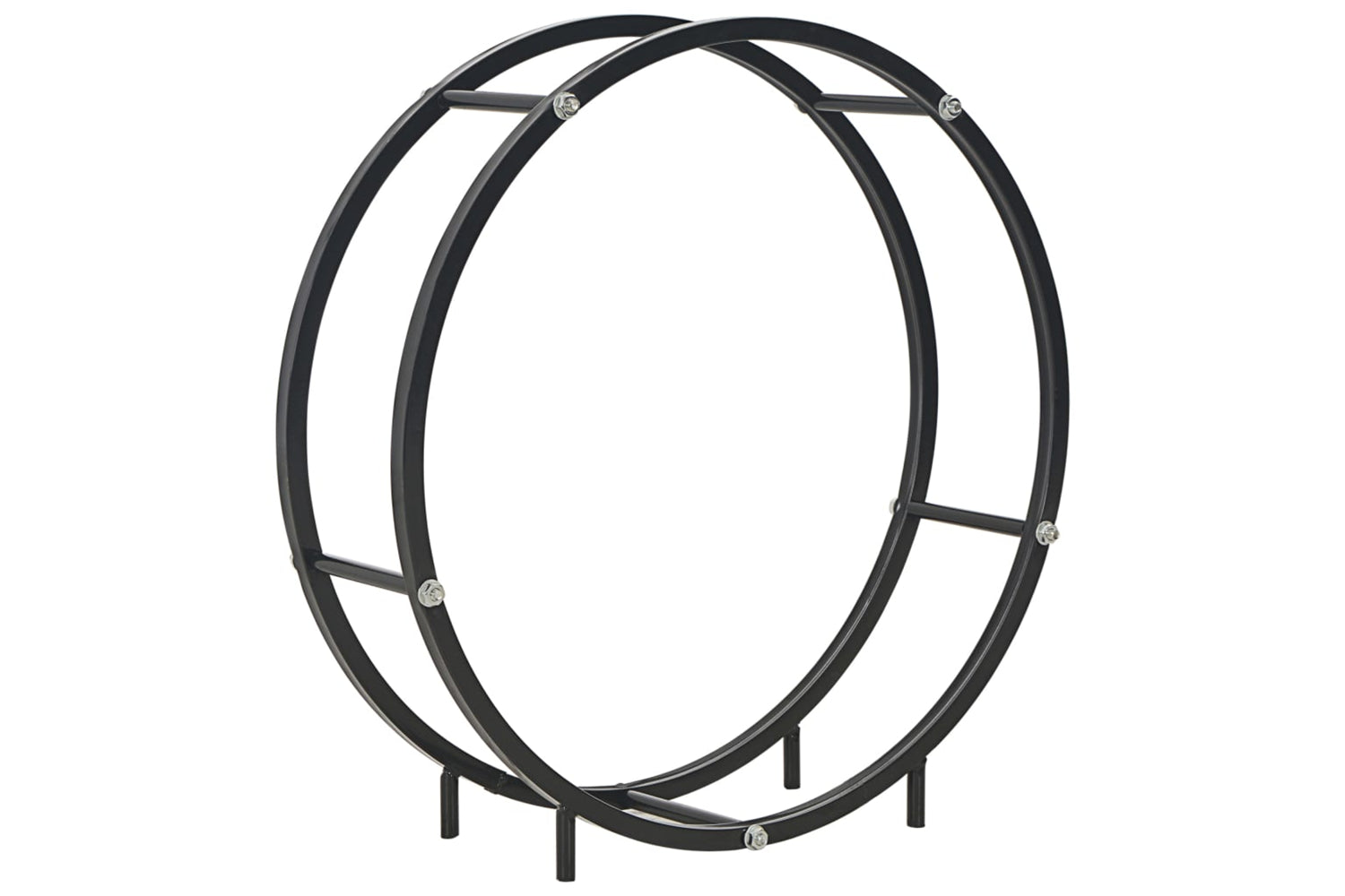 vidaXL 284701 Firewood Rack Black 70x20x70cm Steel