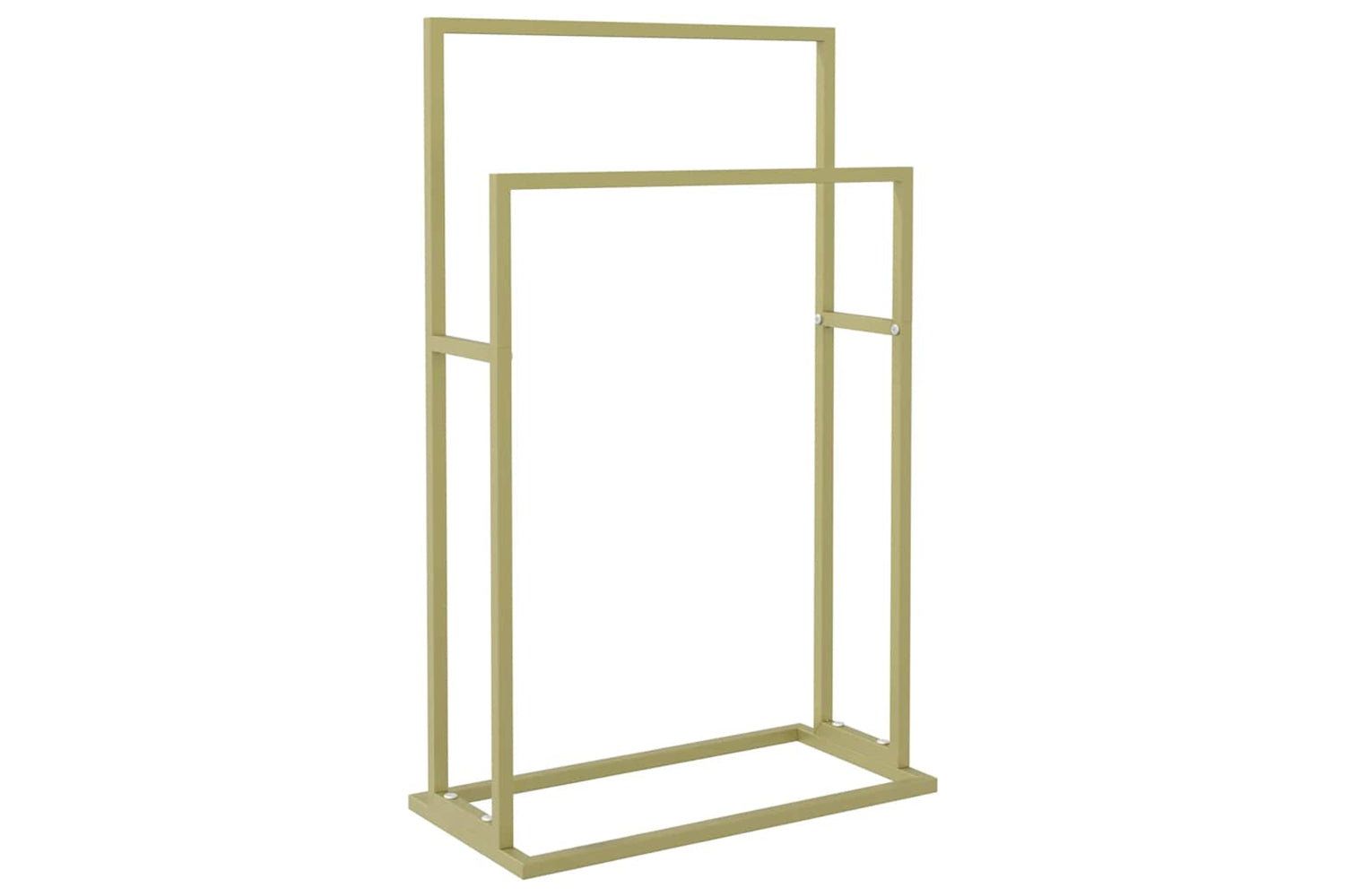 vidaXL 343089 Freestanding Towel Rack Gold 48x24x78.5cm Iron
