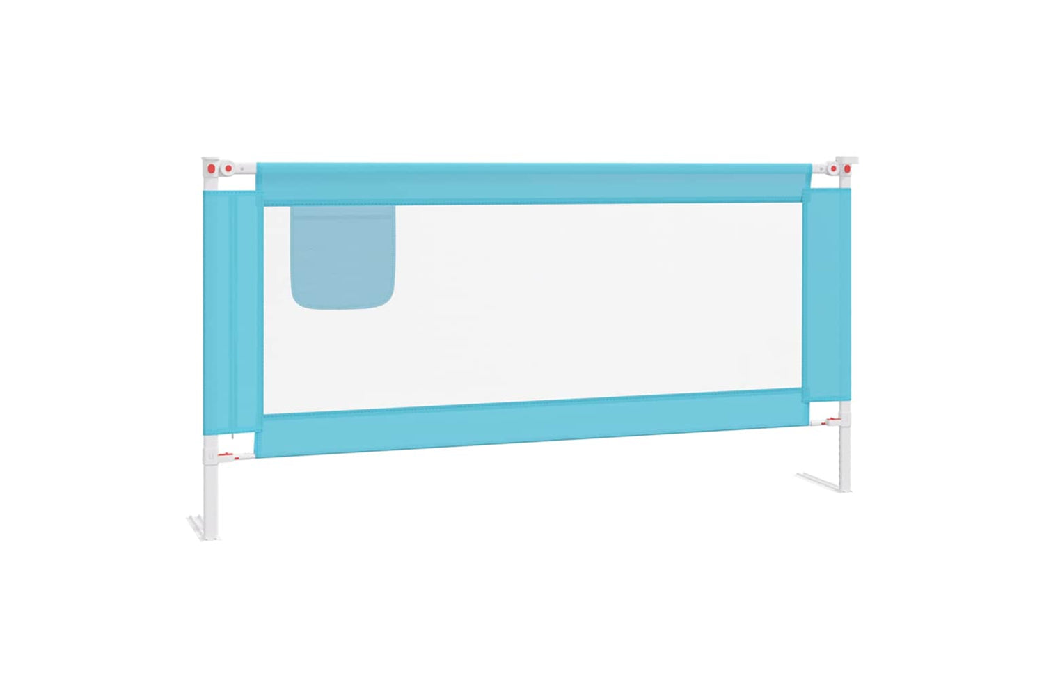 Vidaxl Toddler Safety Bed Rail Blue 180x25 Cm Fabric