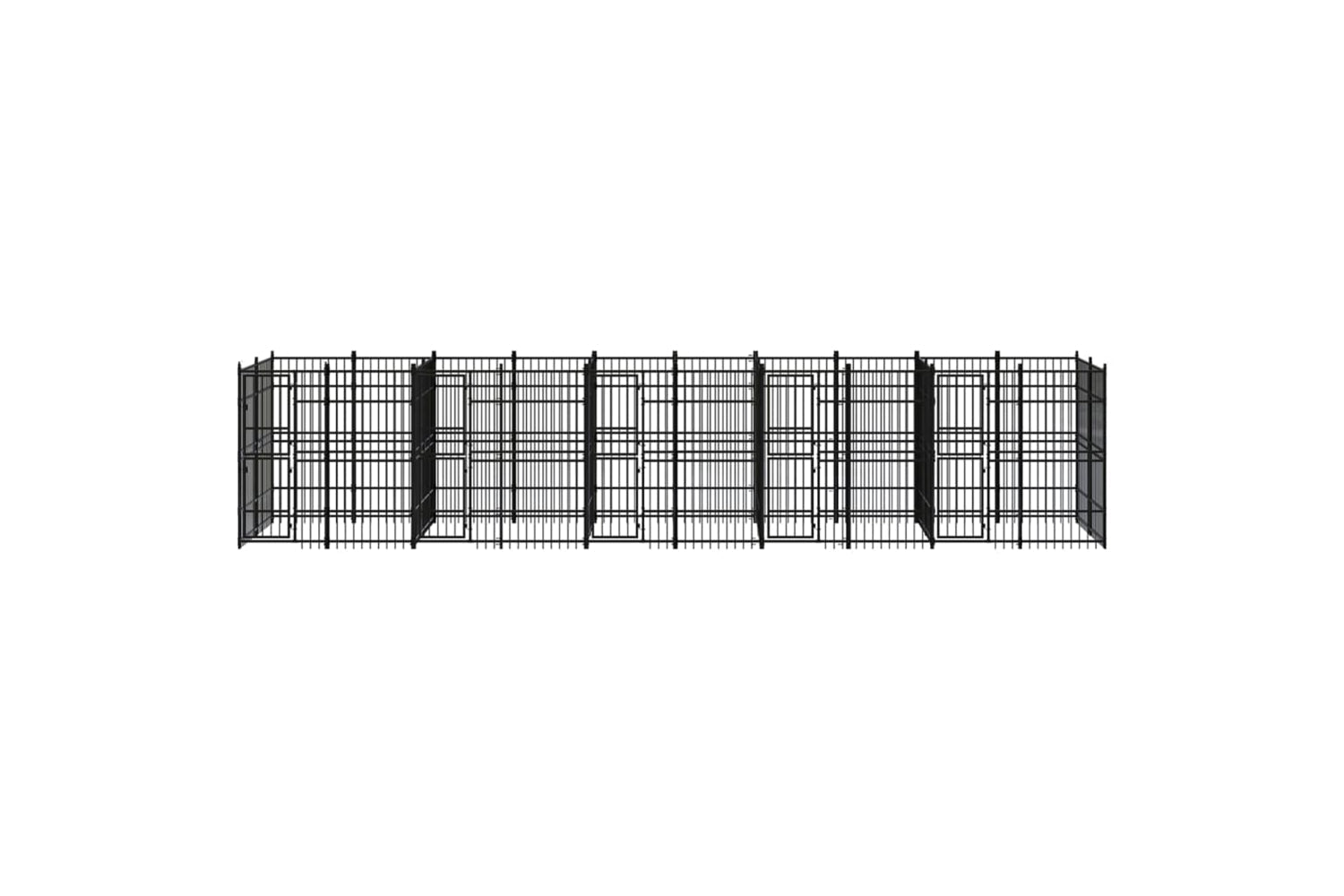 Vidaxl 3098013 Outdoor Dog Kennel Steel 18.43 M2-2