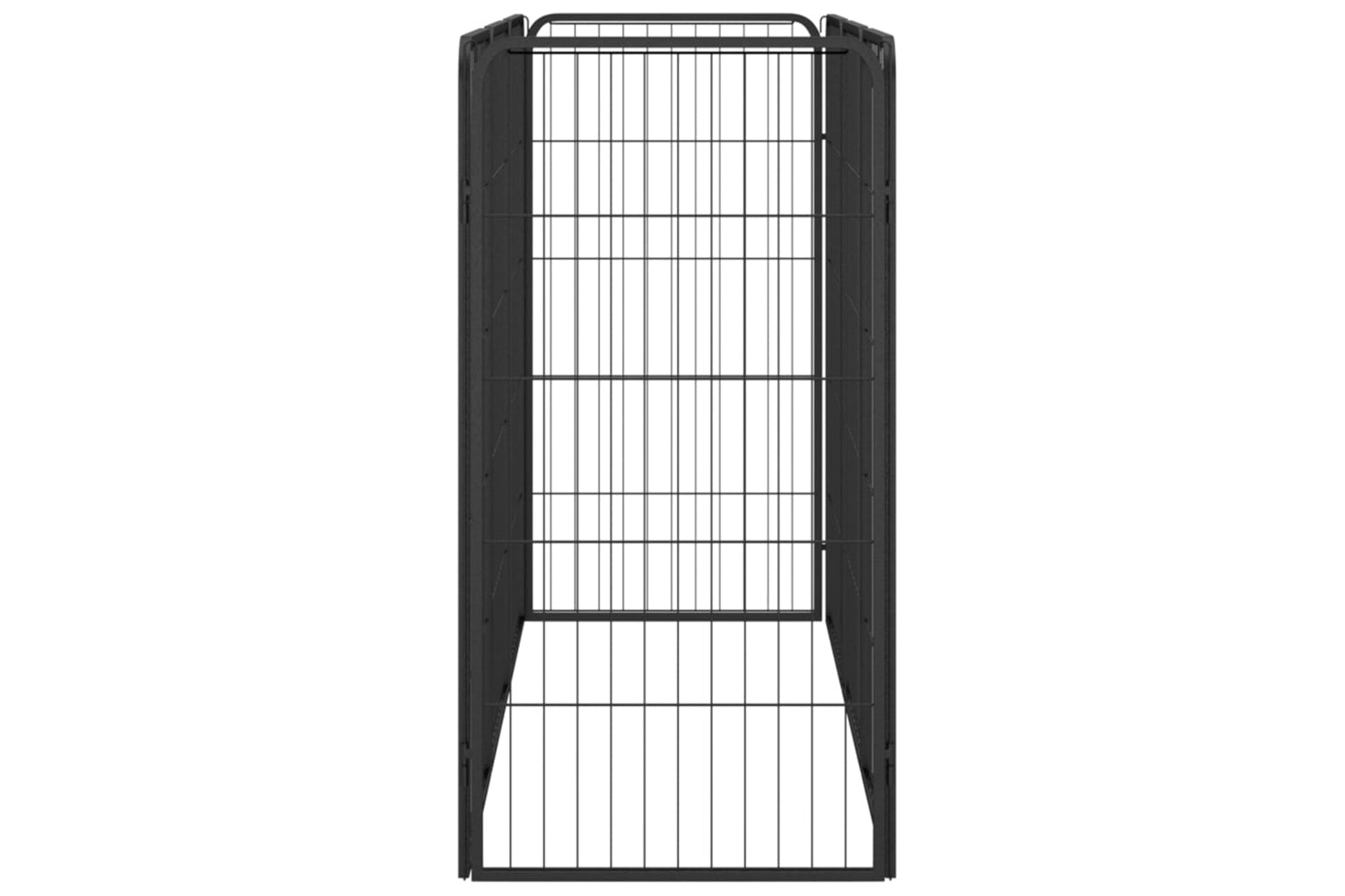 vidaXL 3115958 8-panel Dog Playpen Black 50x100cm Powder-coated Steel-4