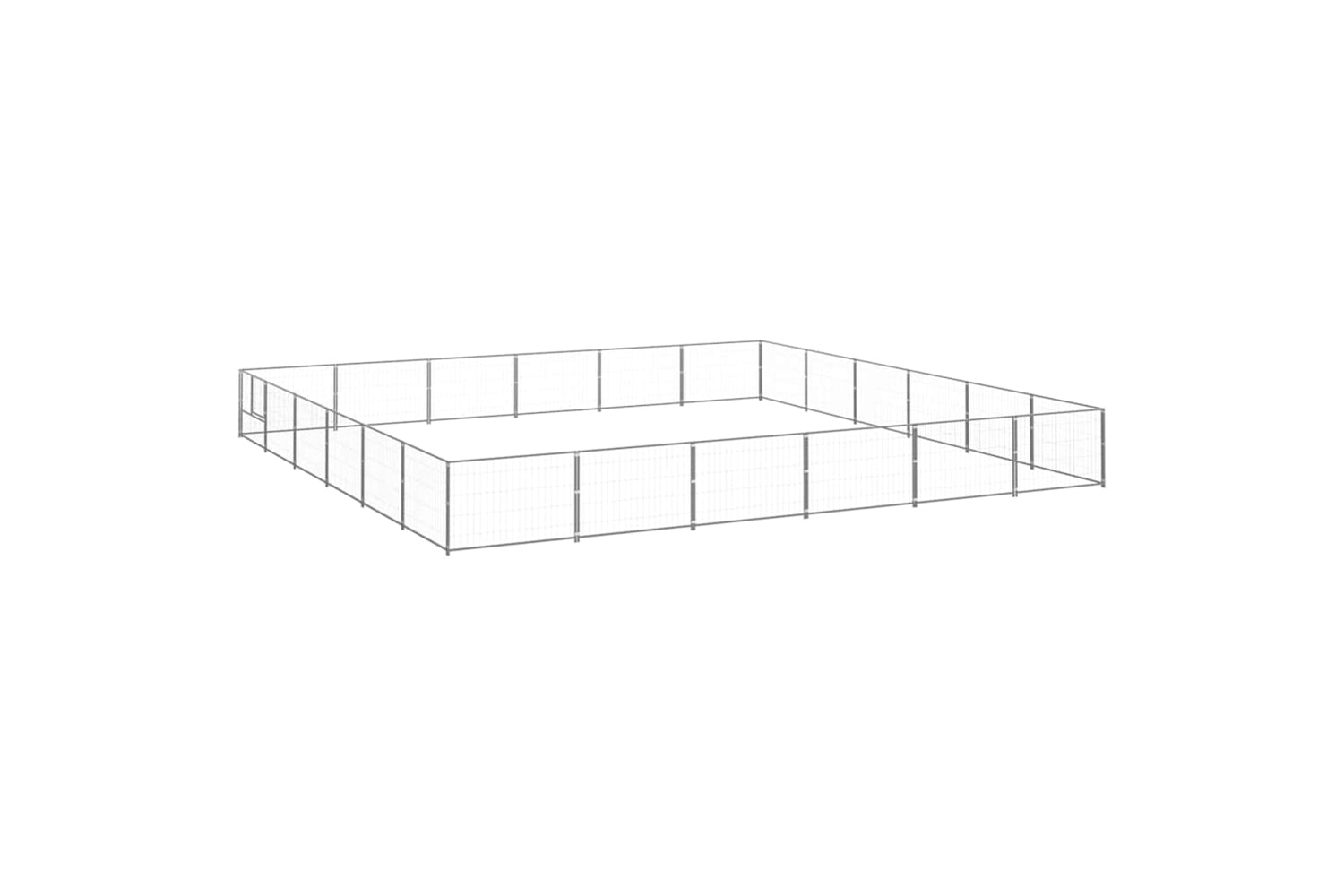 Vidaxl 3082174 Dog Kennel Silver 36 M2 Steel