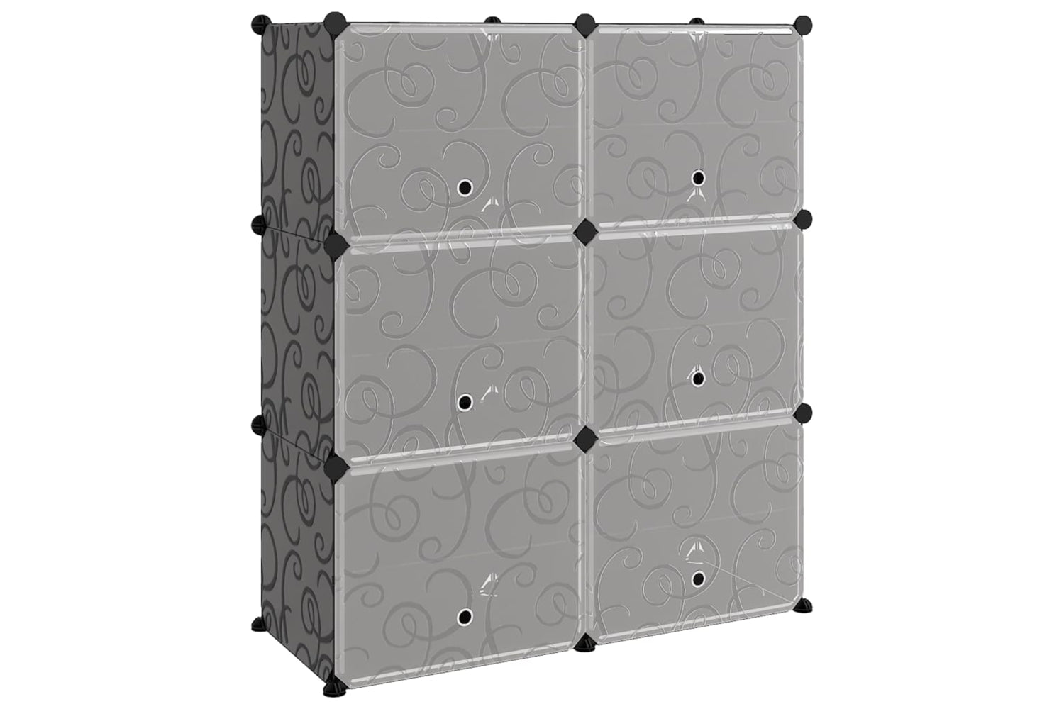 vidaXL 340566 Shoe Rack Black 84.5x31x93.5cm Pp