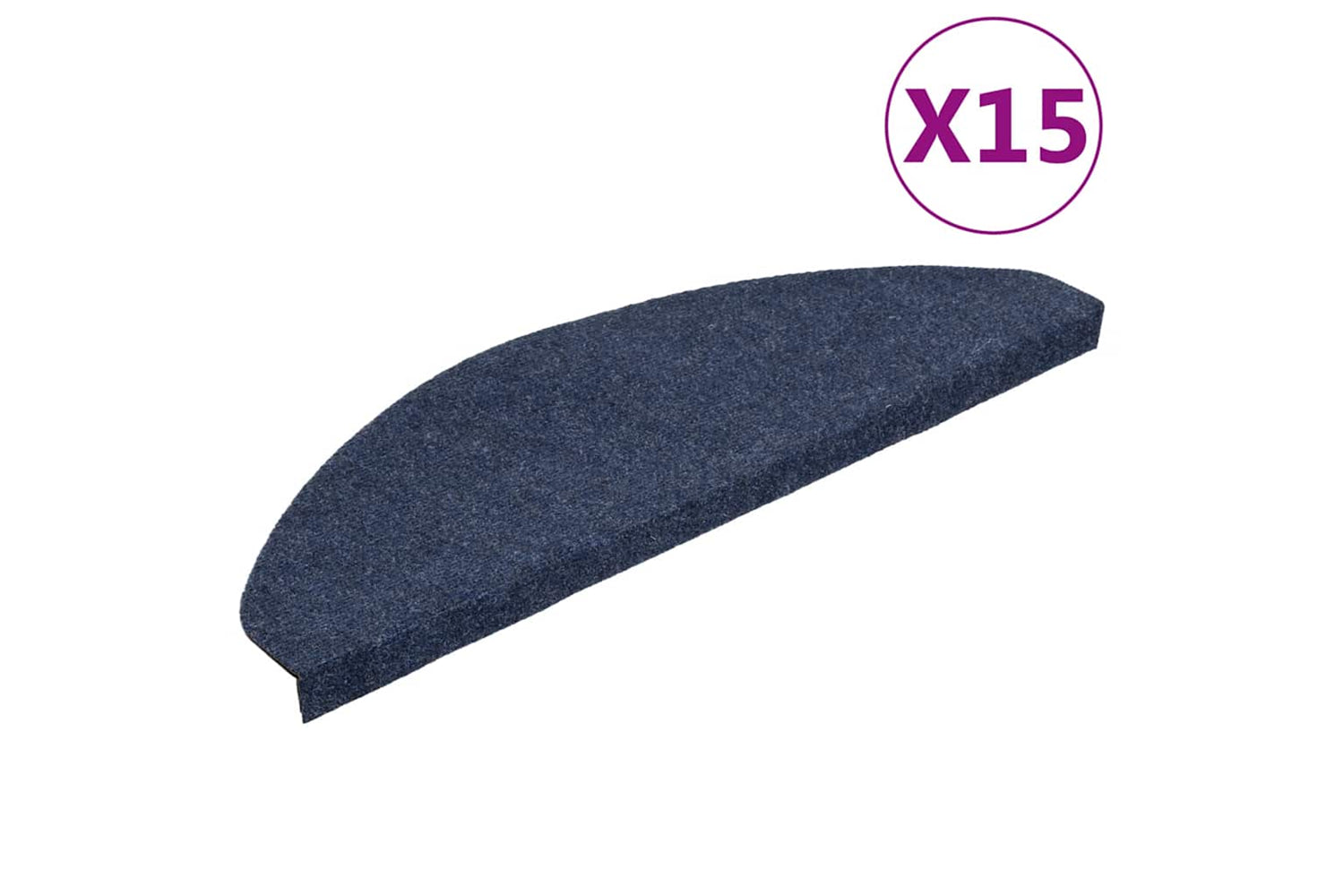 vidaXL 136399 Stair Mats Self-adhesive 15 Pcs 65x22.5x3.5cm Blue