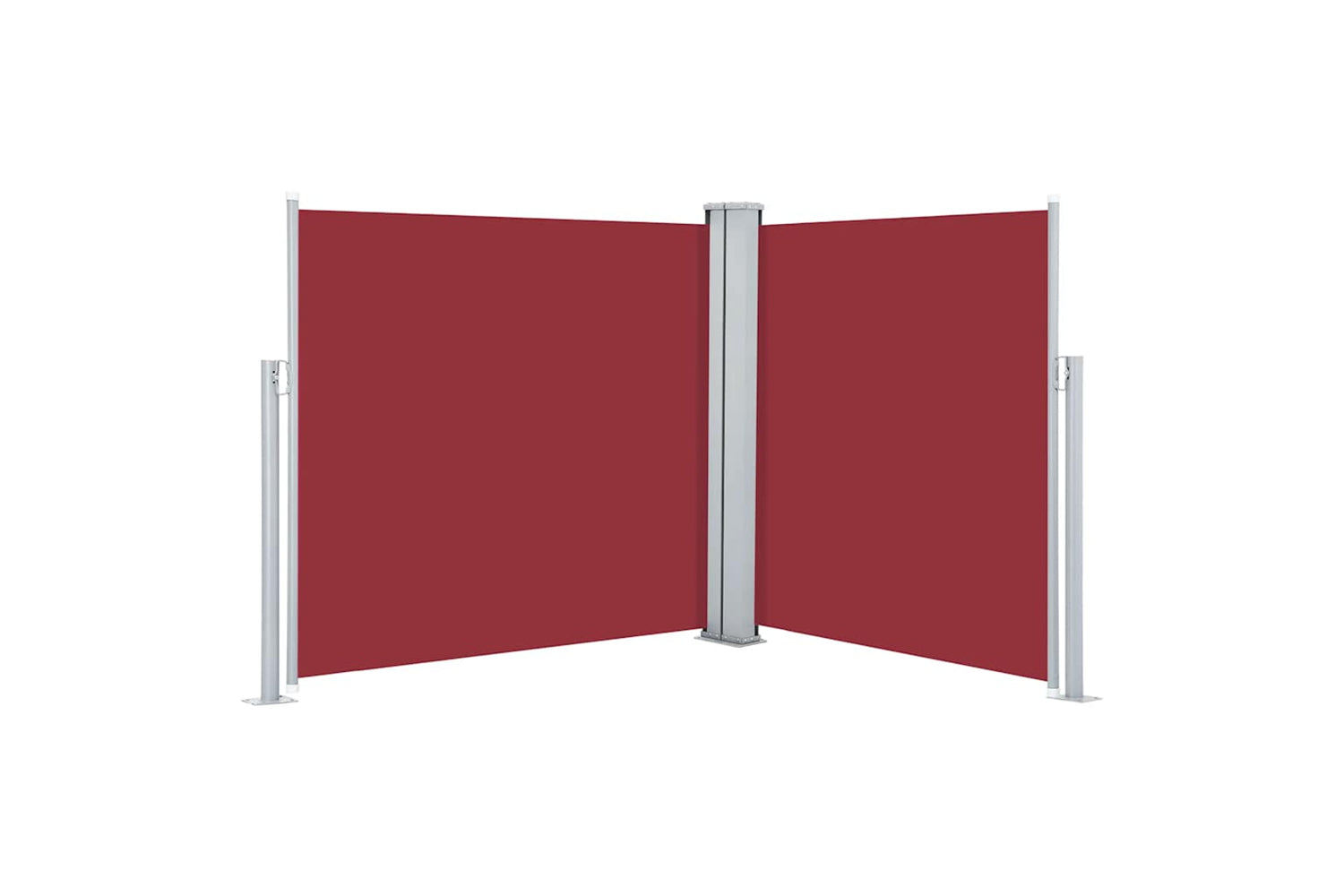 vidaXL 48453 Retractable Side Awning Red 120x600cm