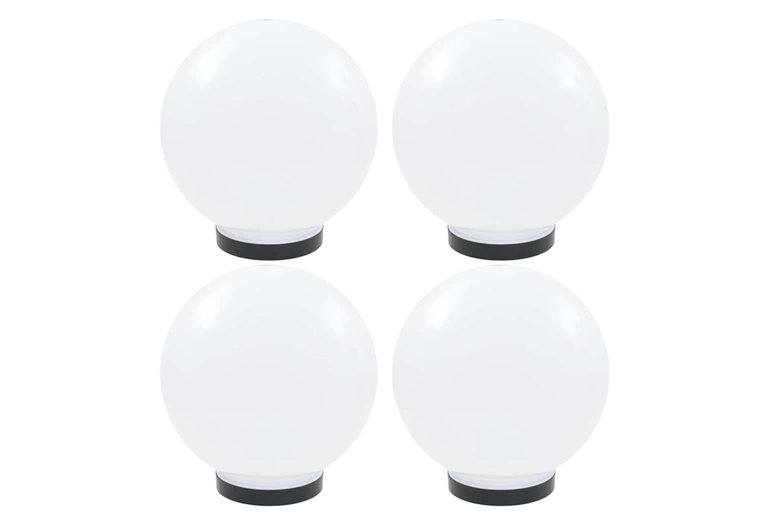 vidaXL 277142 Led Bowl Lamps 4 Pcs Spherical 25cm Pmma