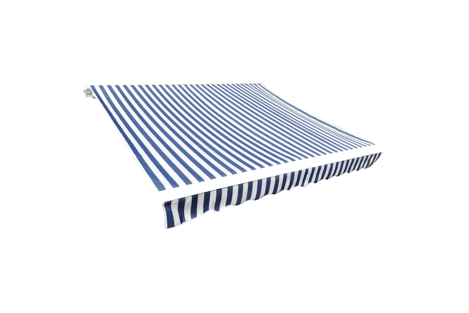 vidaXL 141012 Awning Top Sunshade Canvas Blue & White 6 X 3 M