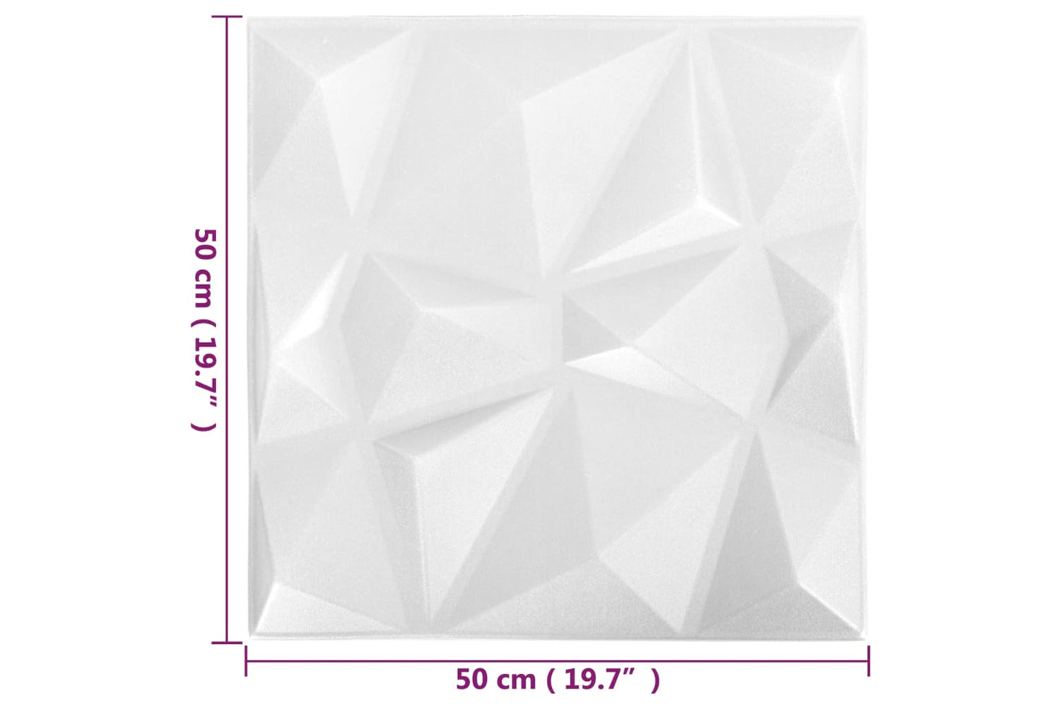 Vidaxl 3d Wall Panels 24 Pcs 50x50 Cm Diamond White 6 M²-5