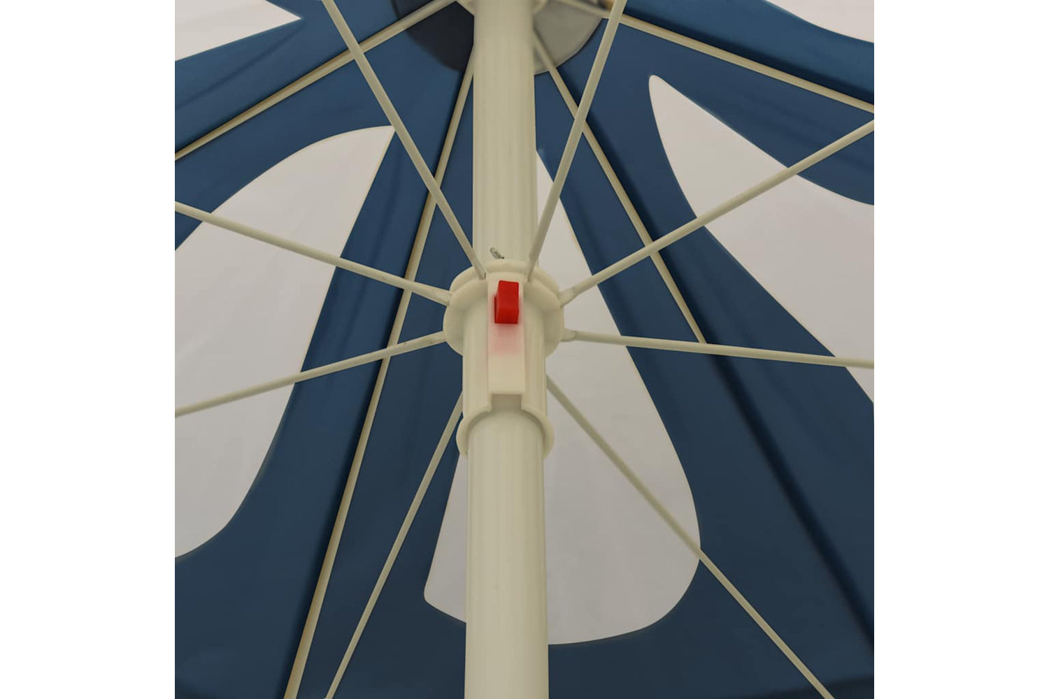 vidaXL 315541 Outdoor Parasol With Steel Pole Blue 180cm-4