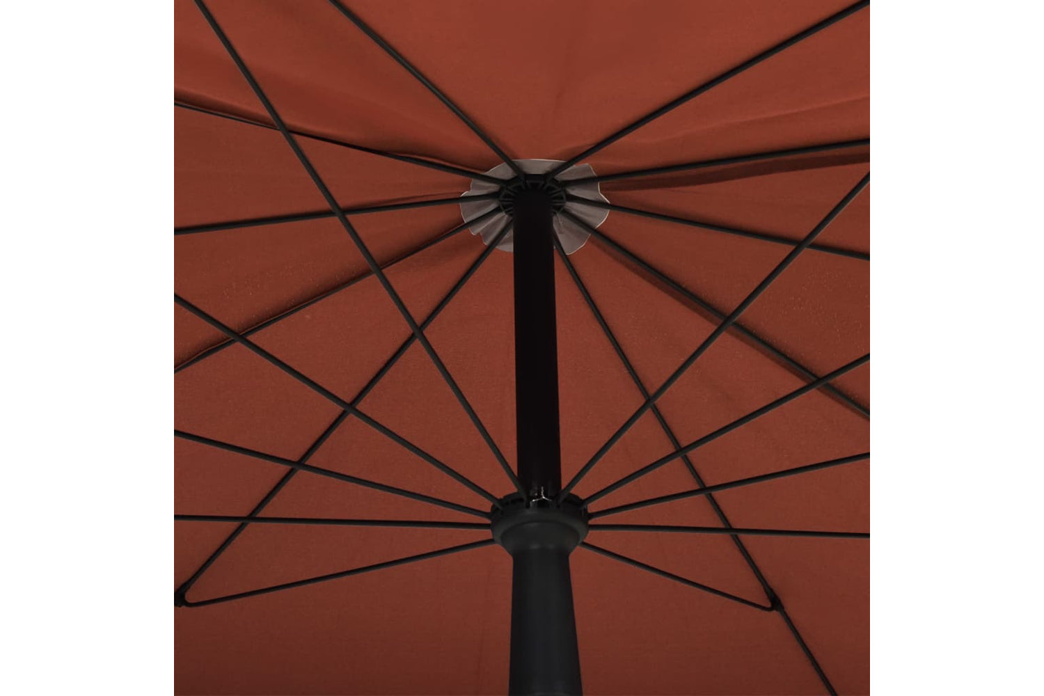 vidaXL 315556 Garden Parasol With Pole 200x130cm Terracotta-5