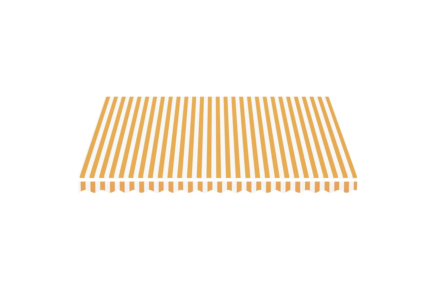Vidaxl 311938 Replacement Fabric For Awning Yellow And White 4x3.5 M-2