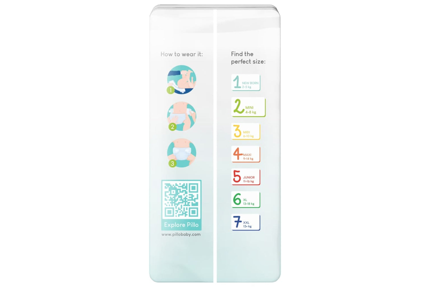 Pillo - 10415 Baby Nappies 186 Pcs Size 2 (4-8 Kg)-5