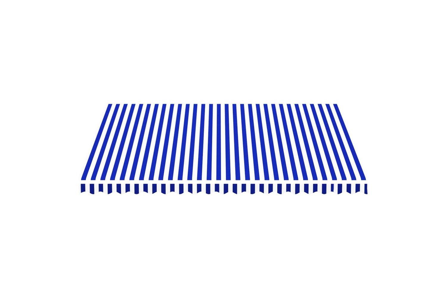 Vidaxl 311920 Replacement Fabric For Awning Blue And White 4.5x3.5 M-2
