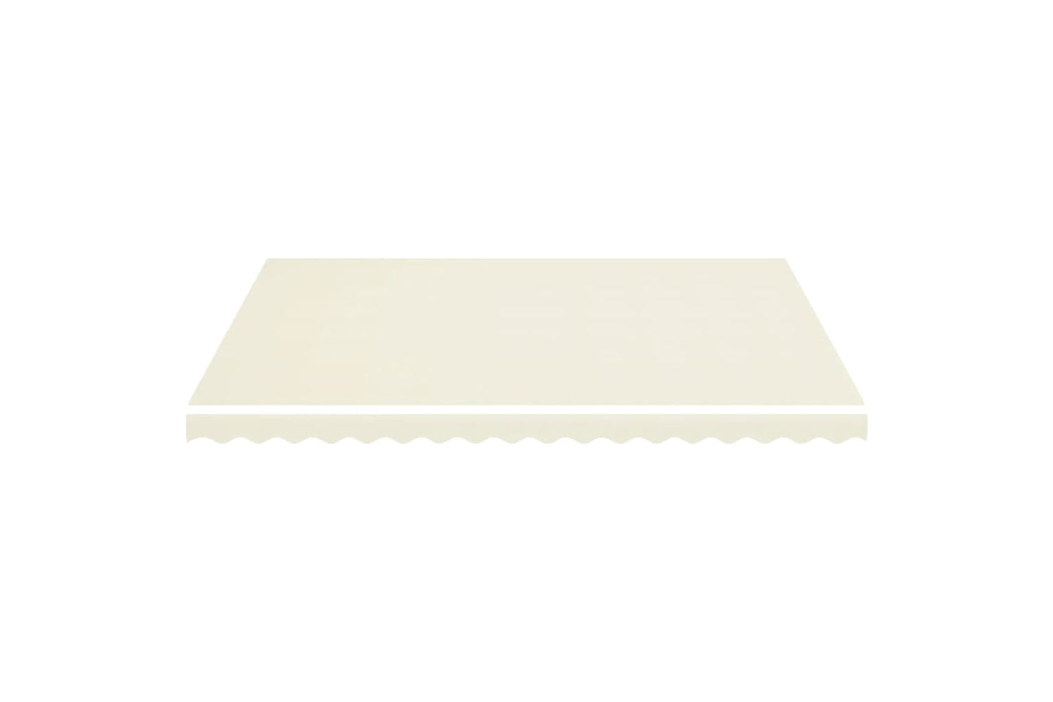 Vidaxl Replacement Fabric For Awning Cream 4.5x3.5 M-2